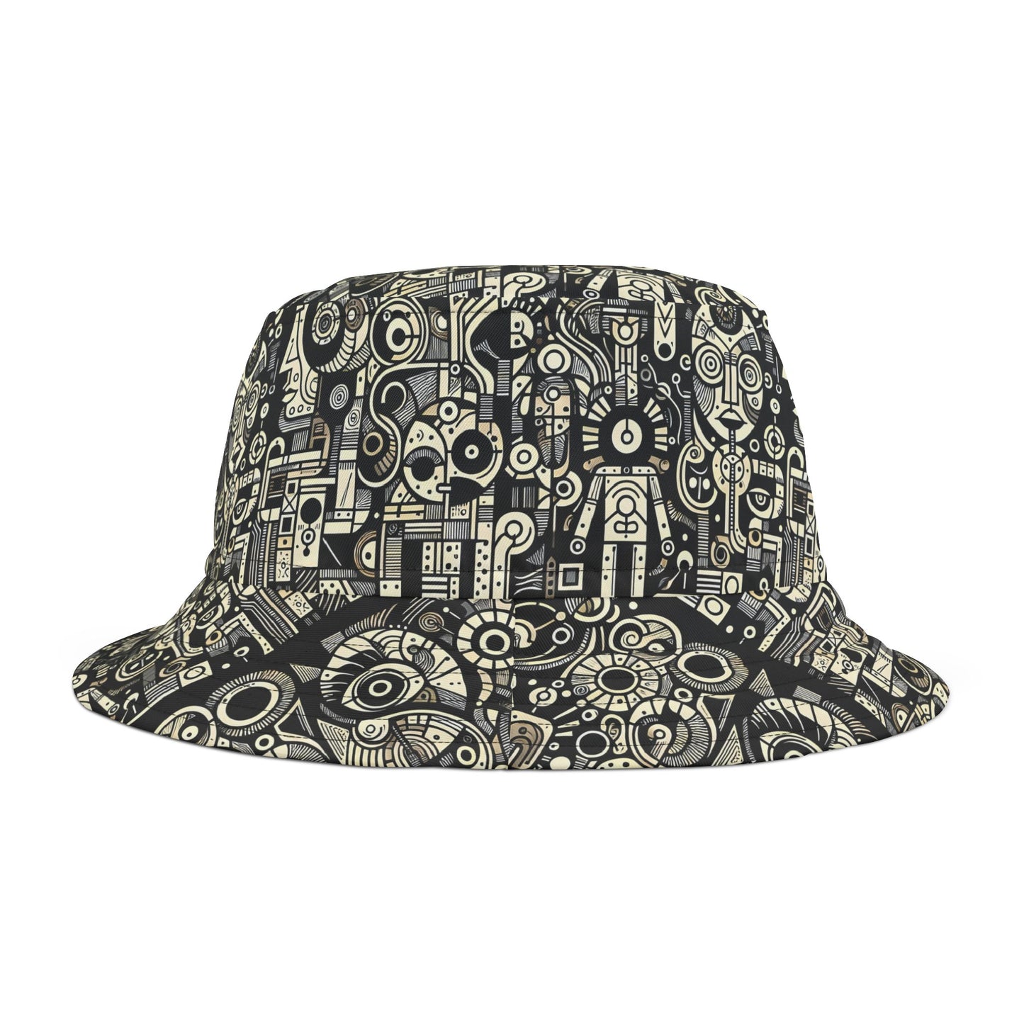 SNRG Robotz Bucket Hat, Unique Streetwear Cap, Hip Hop Headwear,  Fashion Accessory, Trendy Hat