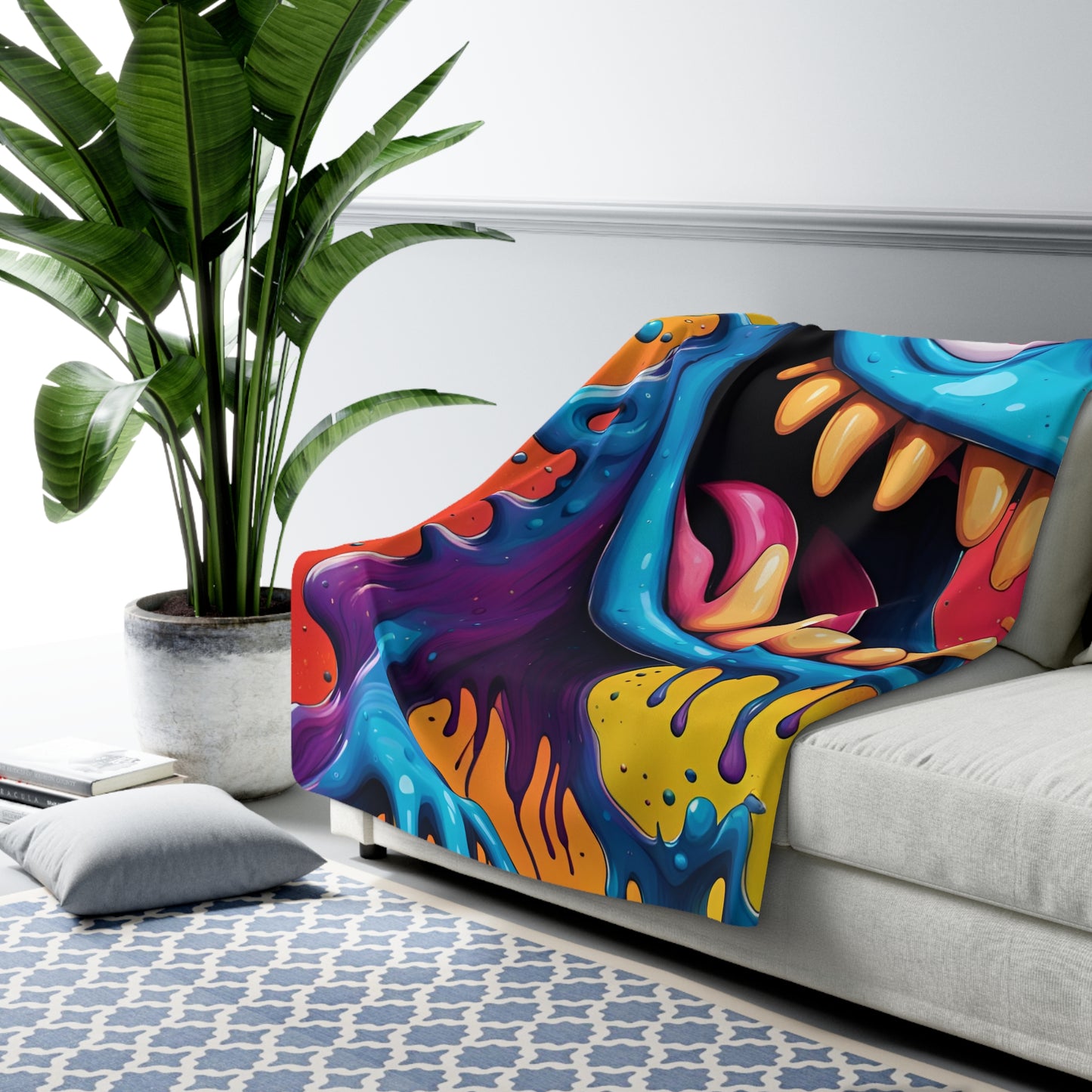 Wacky Sherpa Fleece Blanket