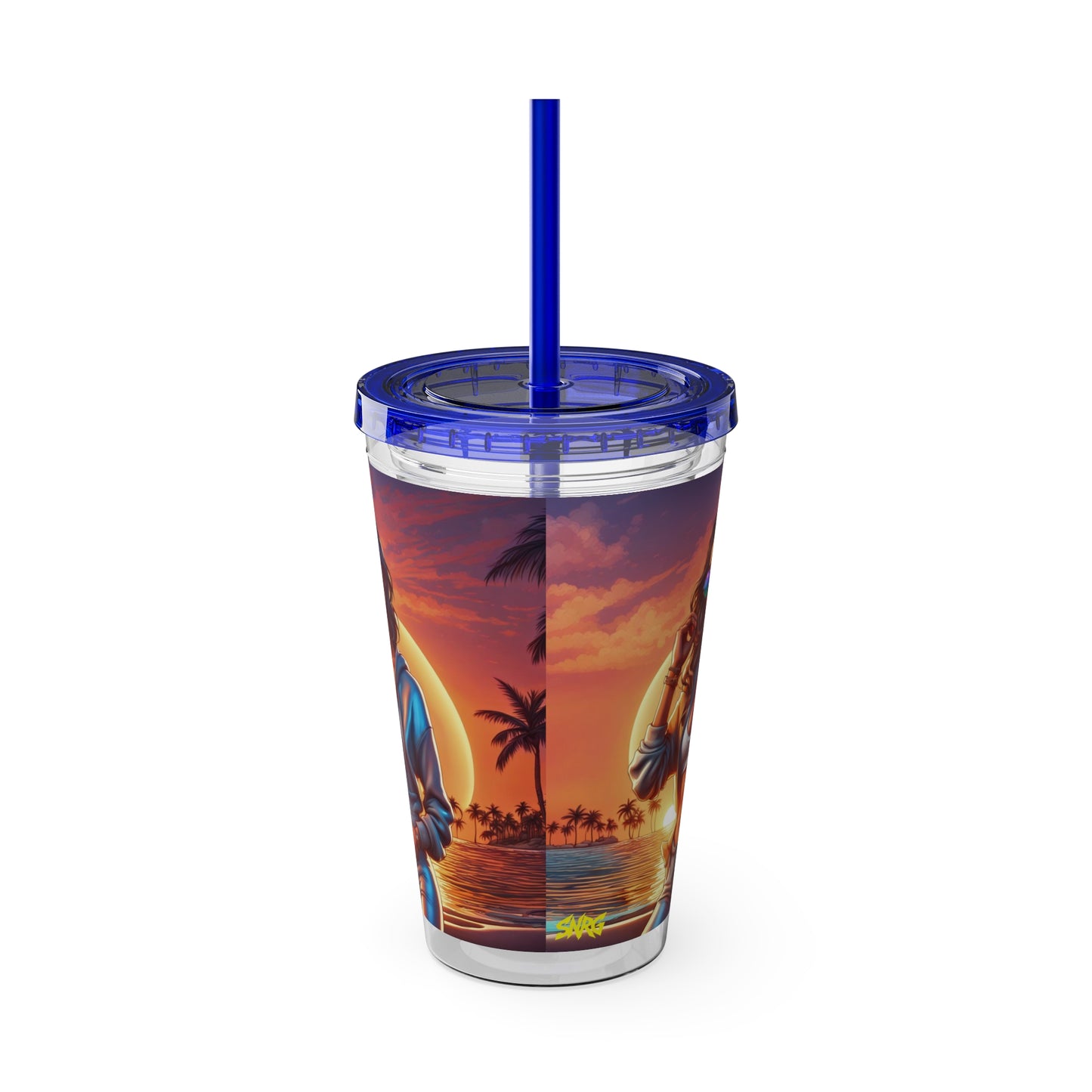 Sunsplash Tumbler with Straw, 16oz