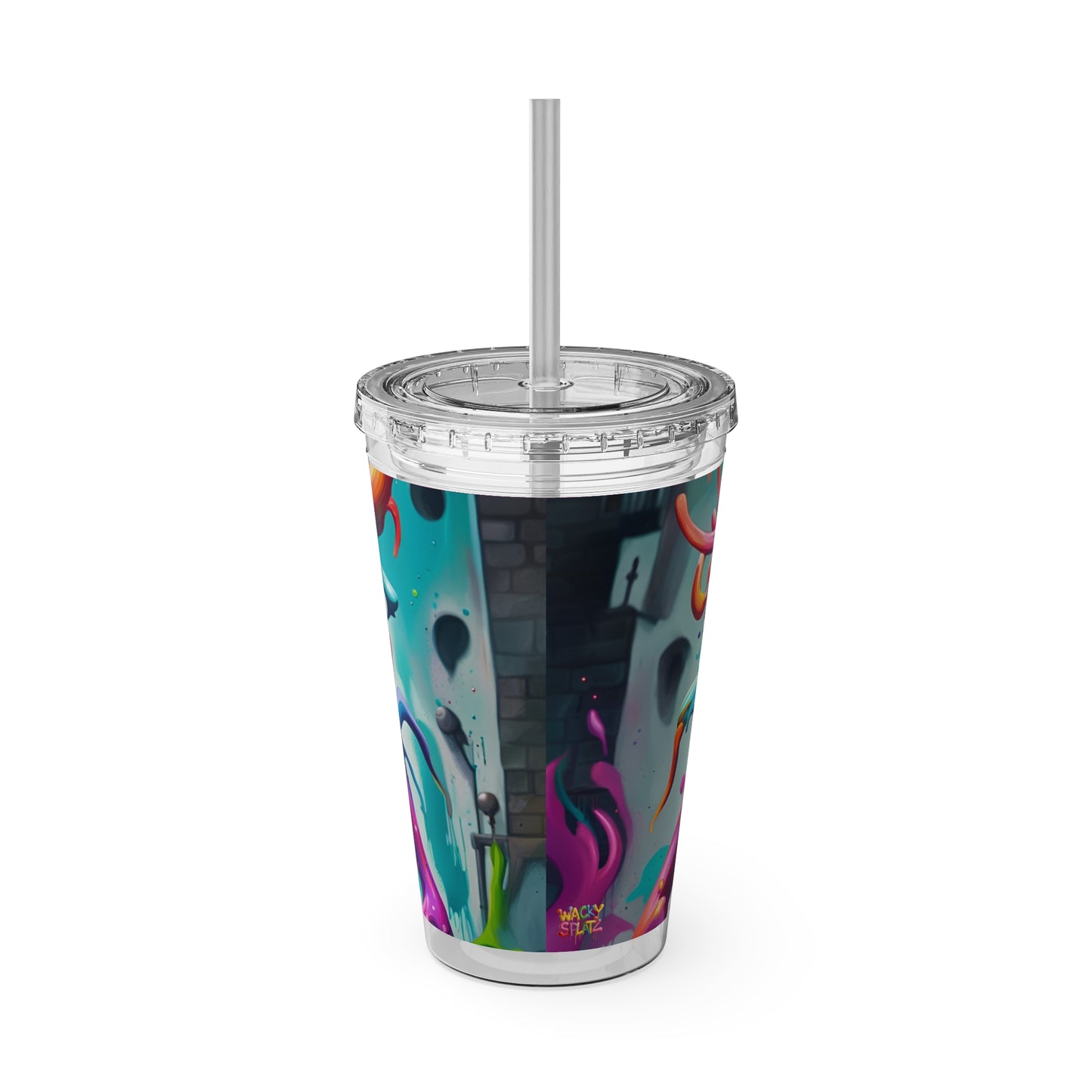 Wacky Tumbler with Straw, 16oz