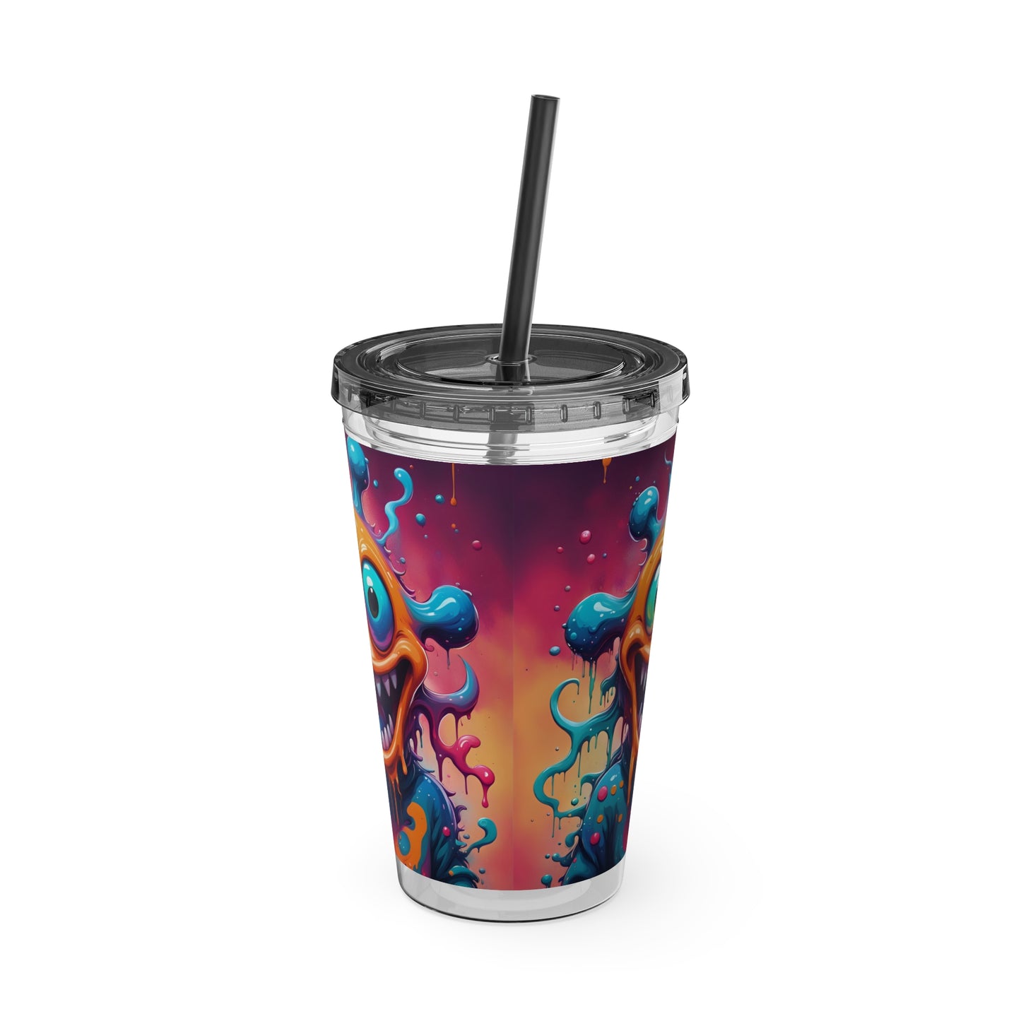 Wacky Tumbler with Straw, 16oz