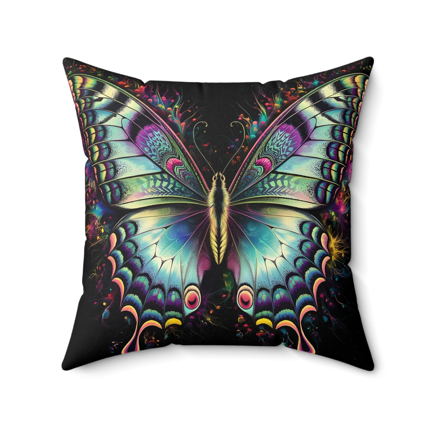 Butterflyz Spun Polyester Square Pillow