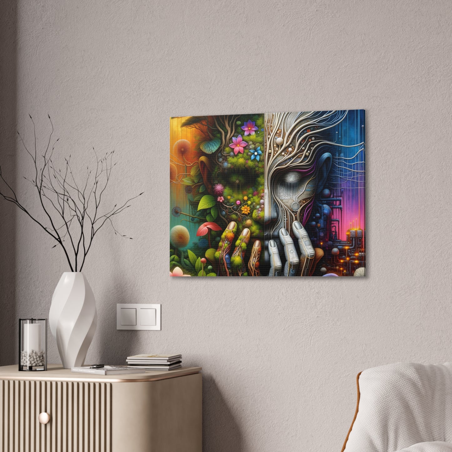 Duality Canvas Art - Stunning Stretched Wall Decor