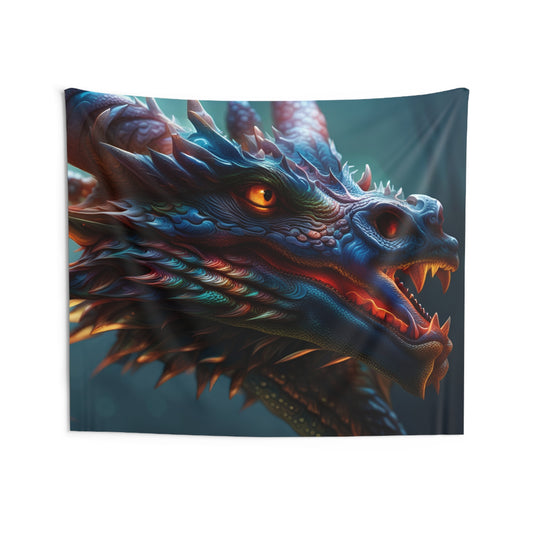 Dragonz Indoor Wall Tapestry, Boho Wall Art, Wall Hanging Tapestry, Aesthetic Accessories