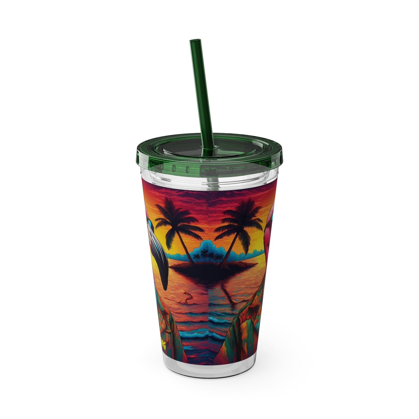 Sunsplash Tumbler with Straw, 16oz