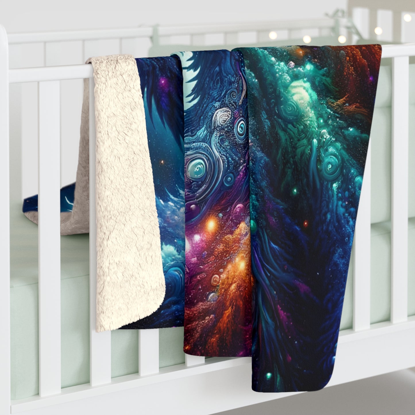 Cosmic Kaiju Sherpa Fleece Blanket