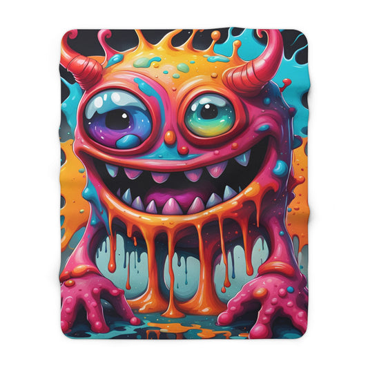 Wacky Sherpa Fleece Blanket