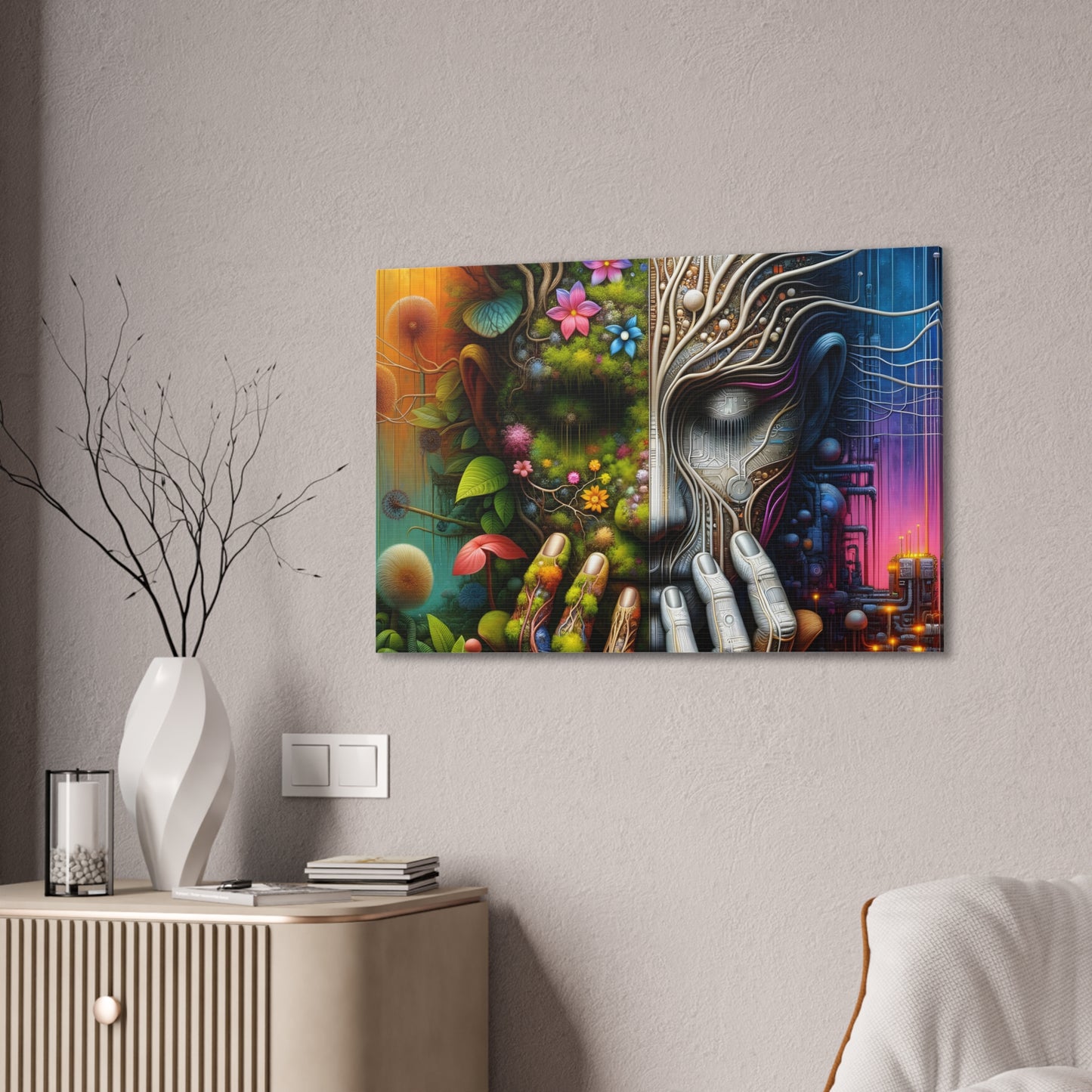 Duality Canvas Art - Stunning Stretched Wall Decor