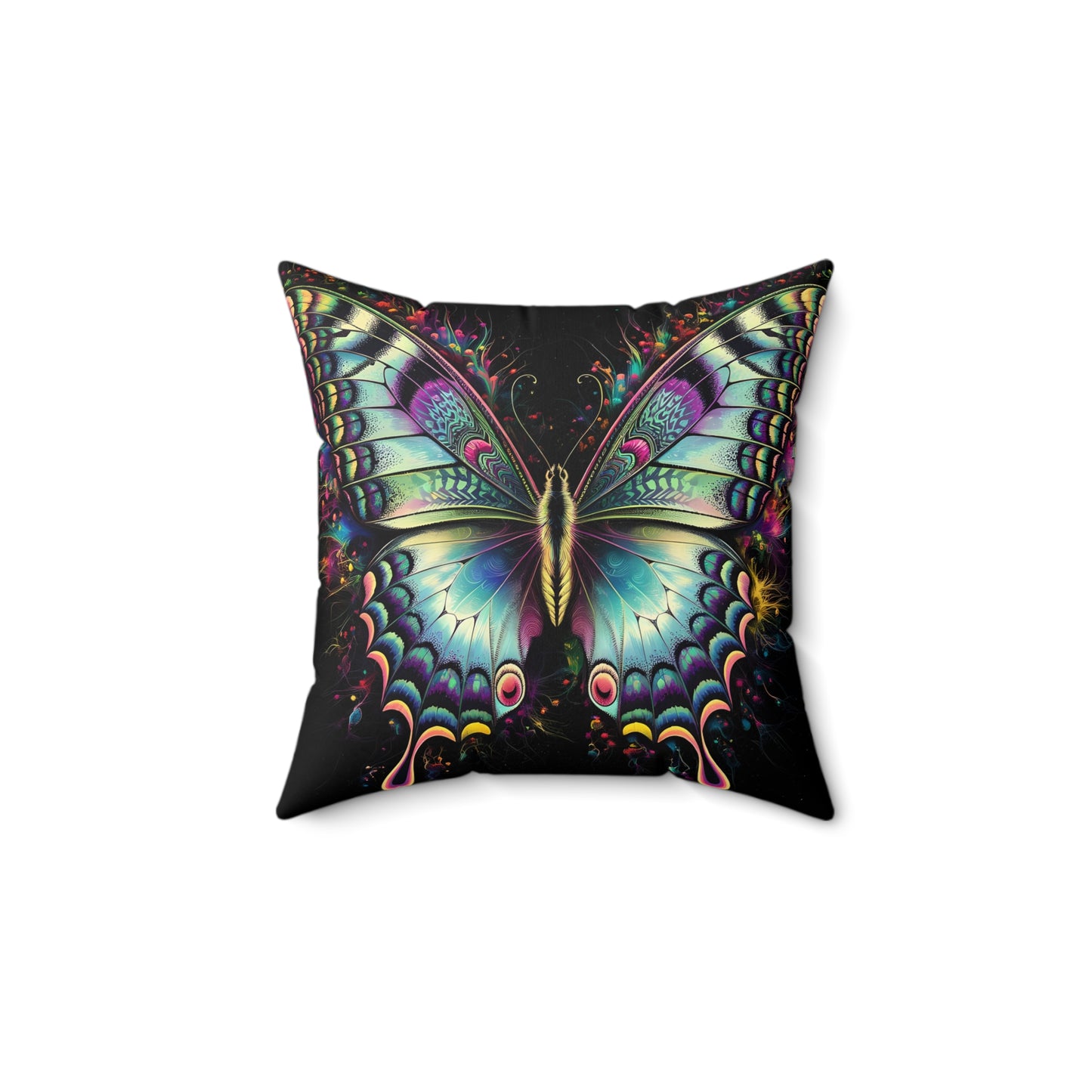 Butterflyz Spun Polyester Square Pillow