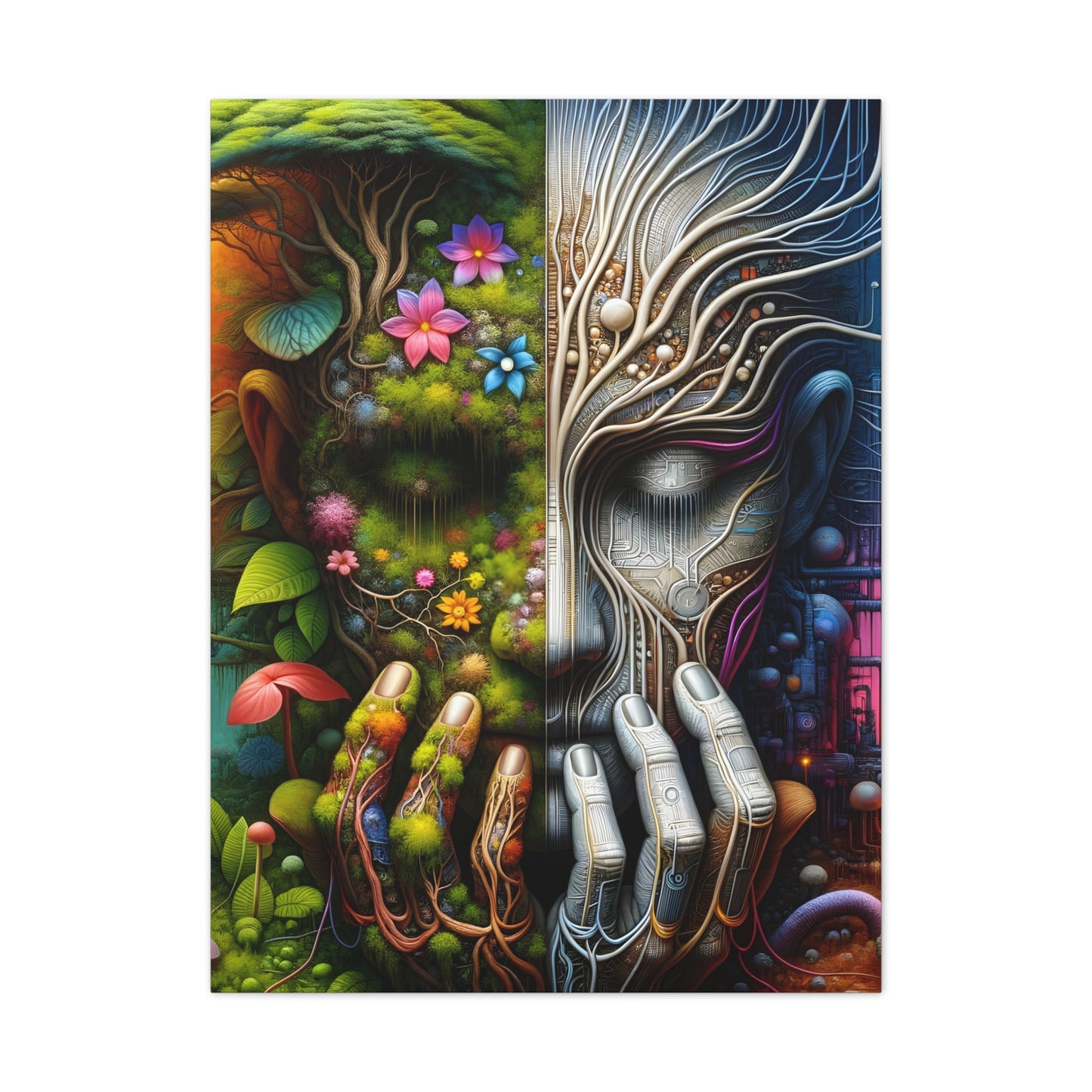 Duality Canvas Art - Stunning Stretched Wall Decor