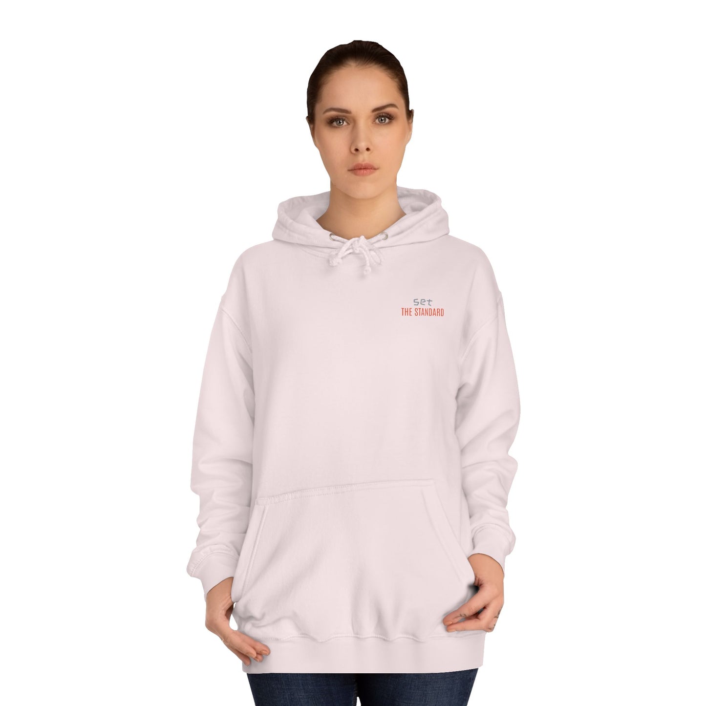 SNRG Unisex Hoodie - Set the Standard, Sweatshirt, Hooded Jacket, Casual Pullover, Trendy Apparel, Outerwear, Hoodie
