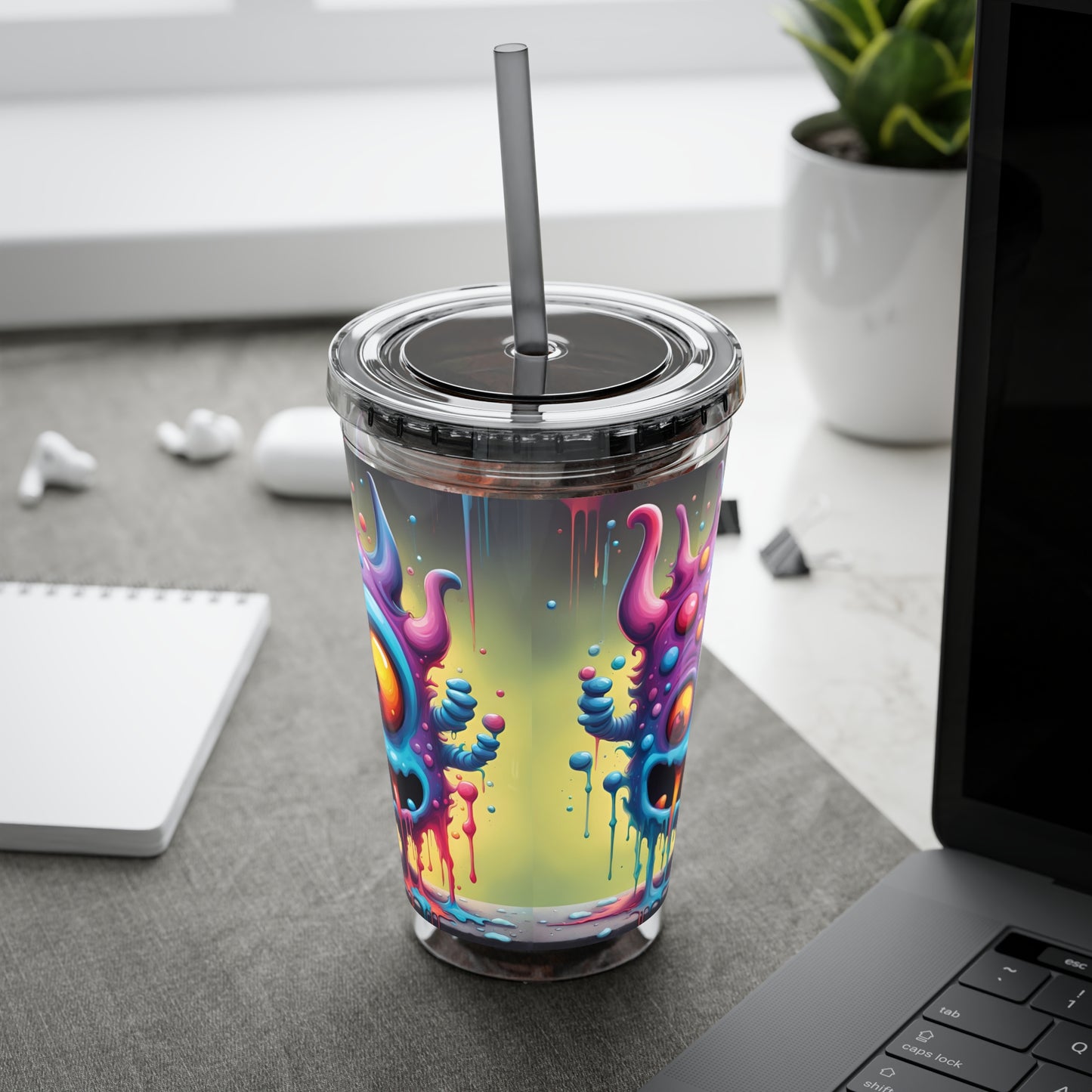 Wacky Tumbler with Straw, 16oz