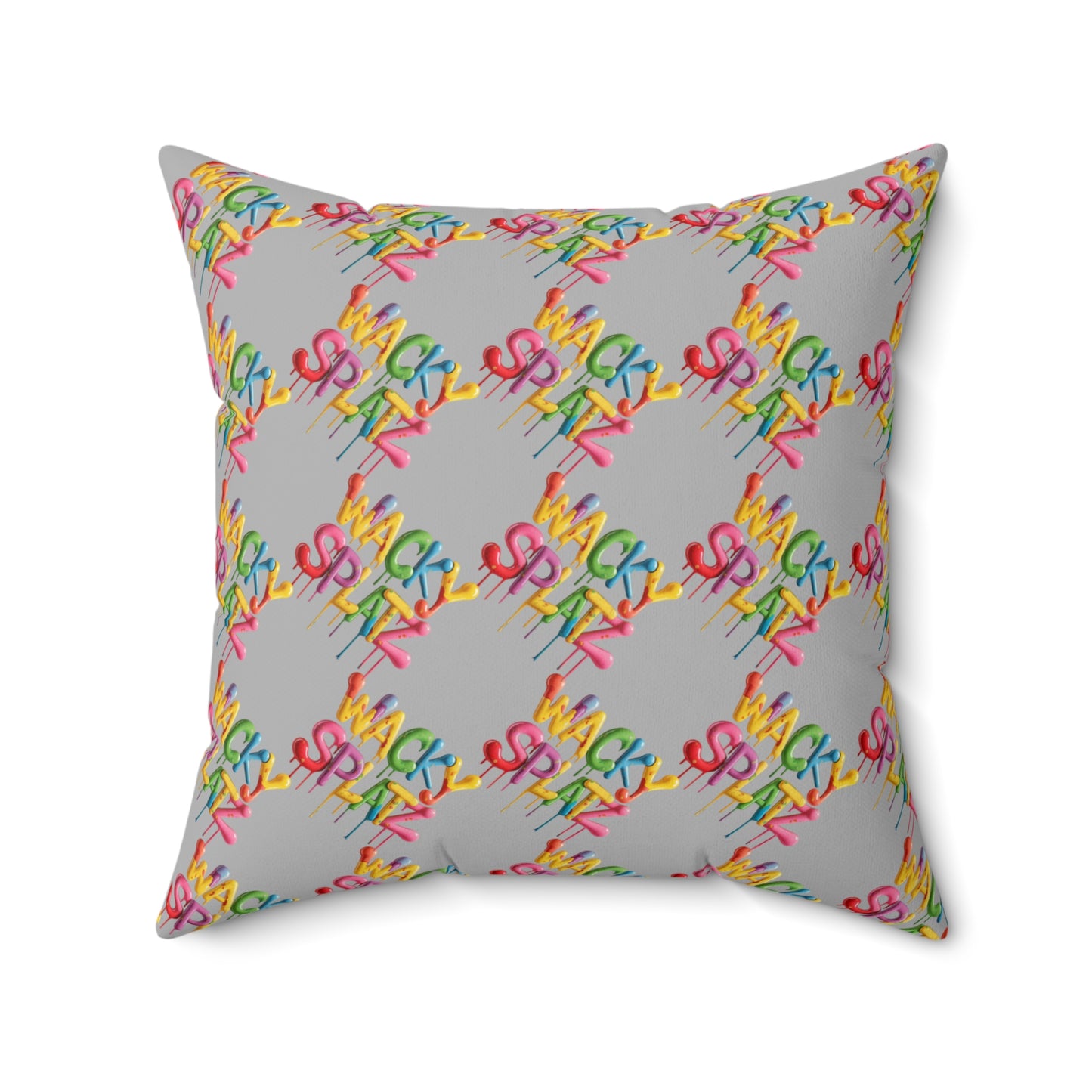 Dual-Wacky Spun Polyester Square Pillow