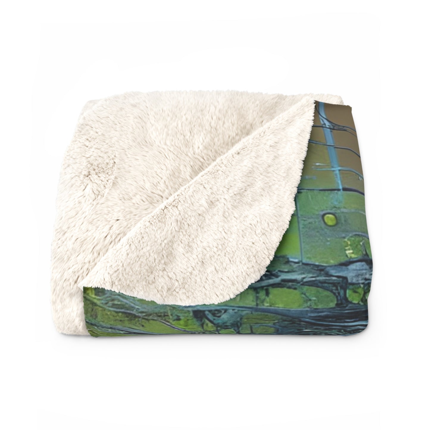 Neural Zombie Sherpa Fleece Blanket