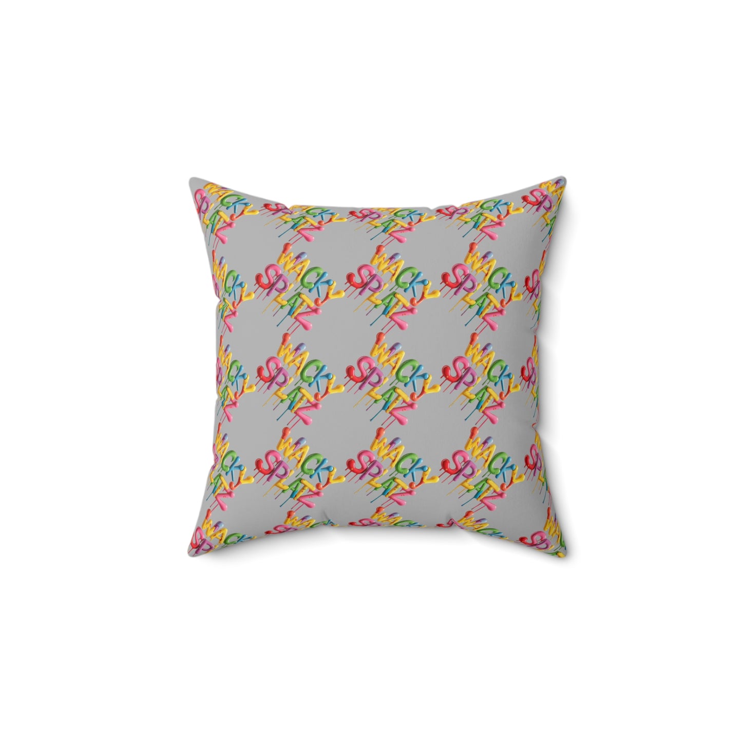 Dual-Wacky Spun Polyester Square Pillow