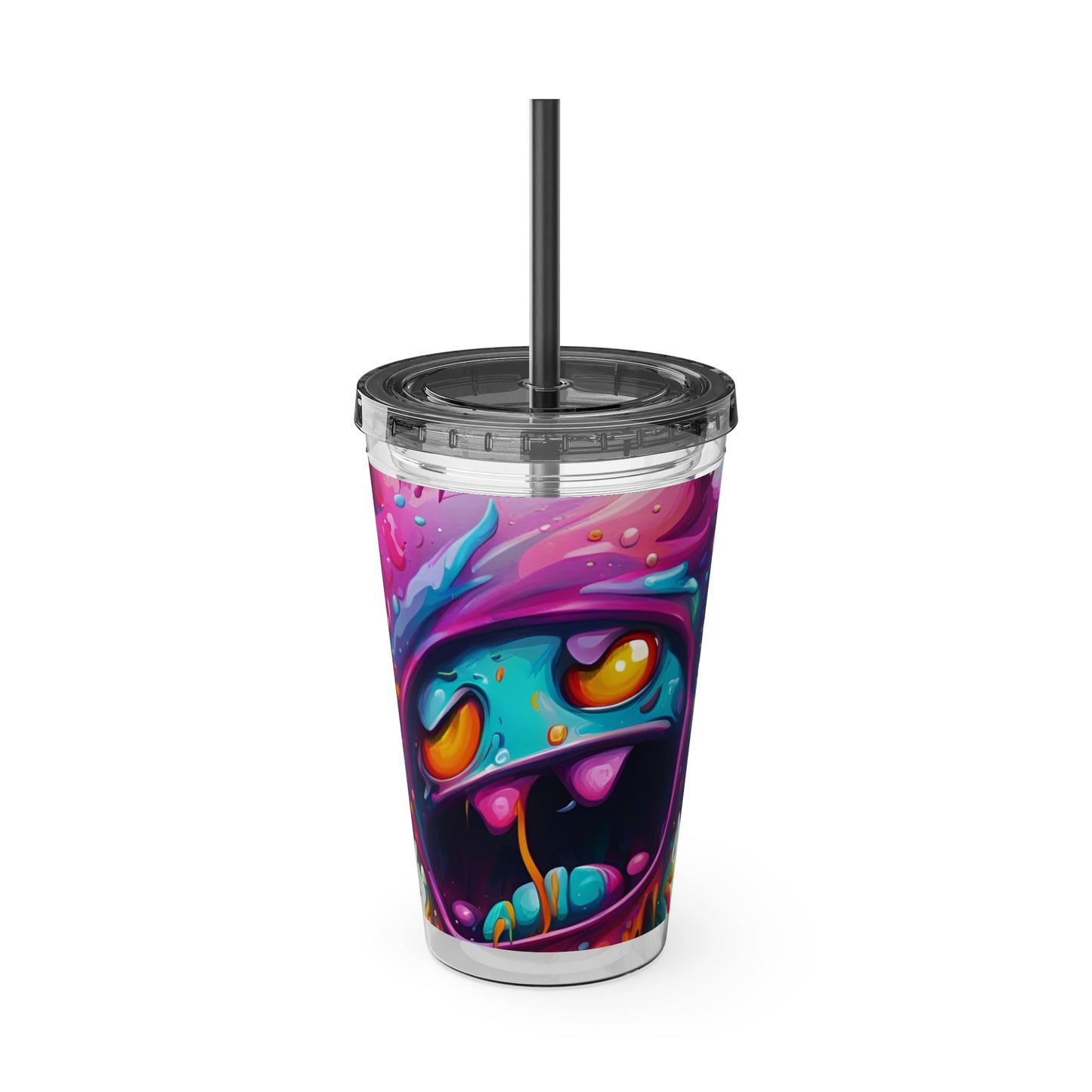 Wacky Tumbler with Straw, 16oz