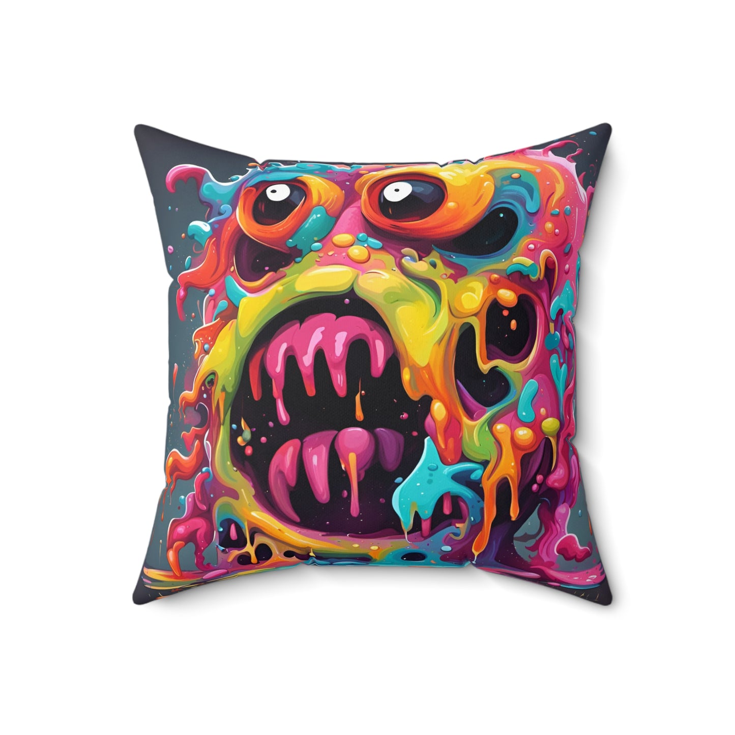 Dual-Wacky Spun Polyester Square Pillow