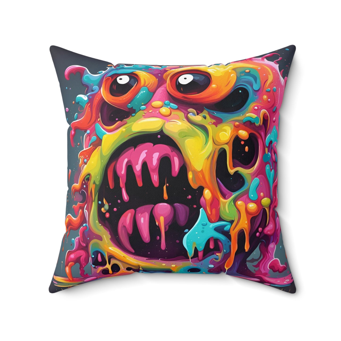 Dual-Wacky Spun Polyester Square Pillow