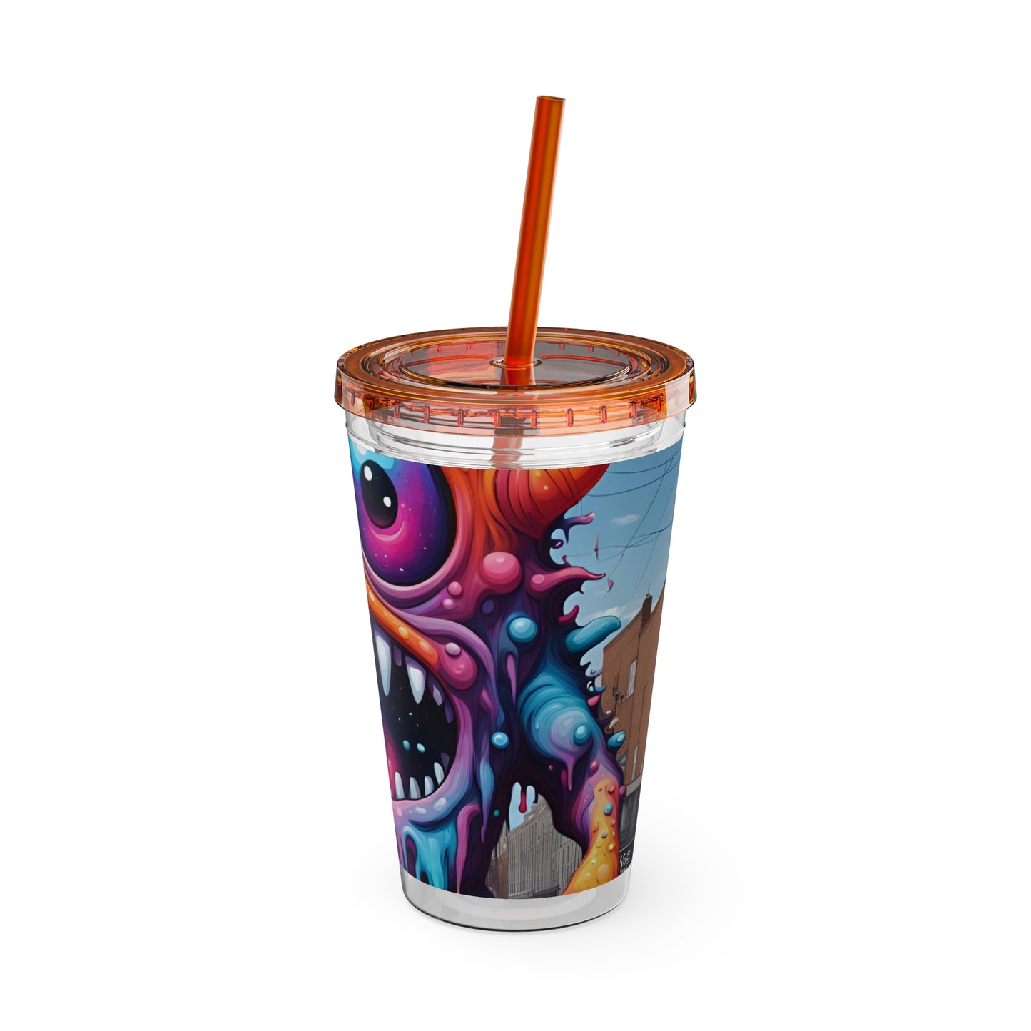 Wacky Tumbler with Straw, 16oz