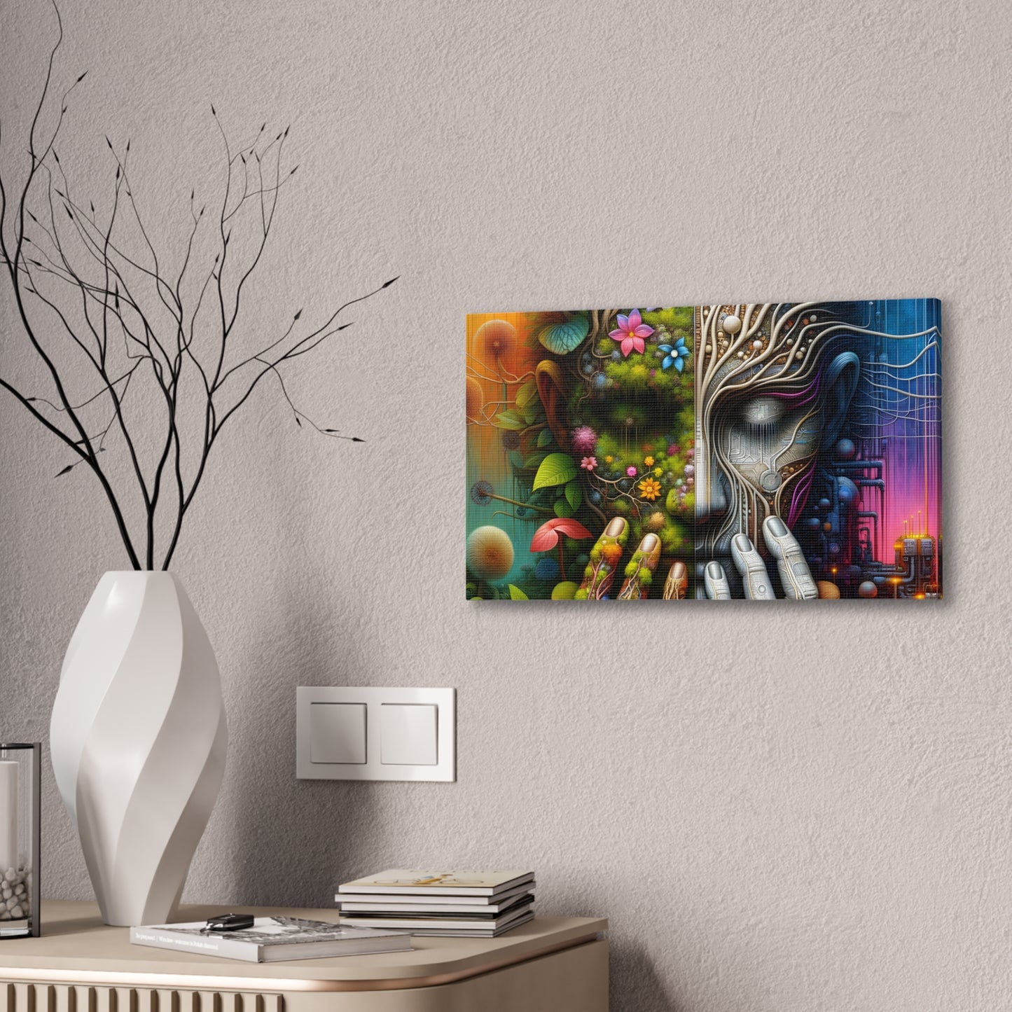 Duality Canvas Art - Stunning Stretched Wall Decor