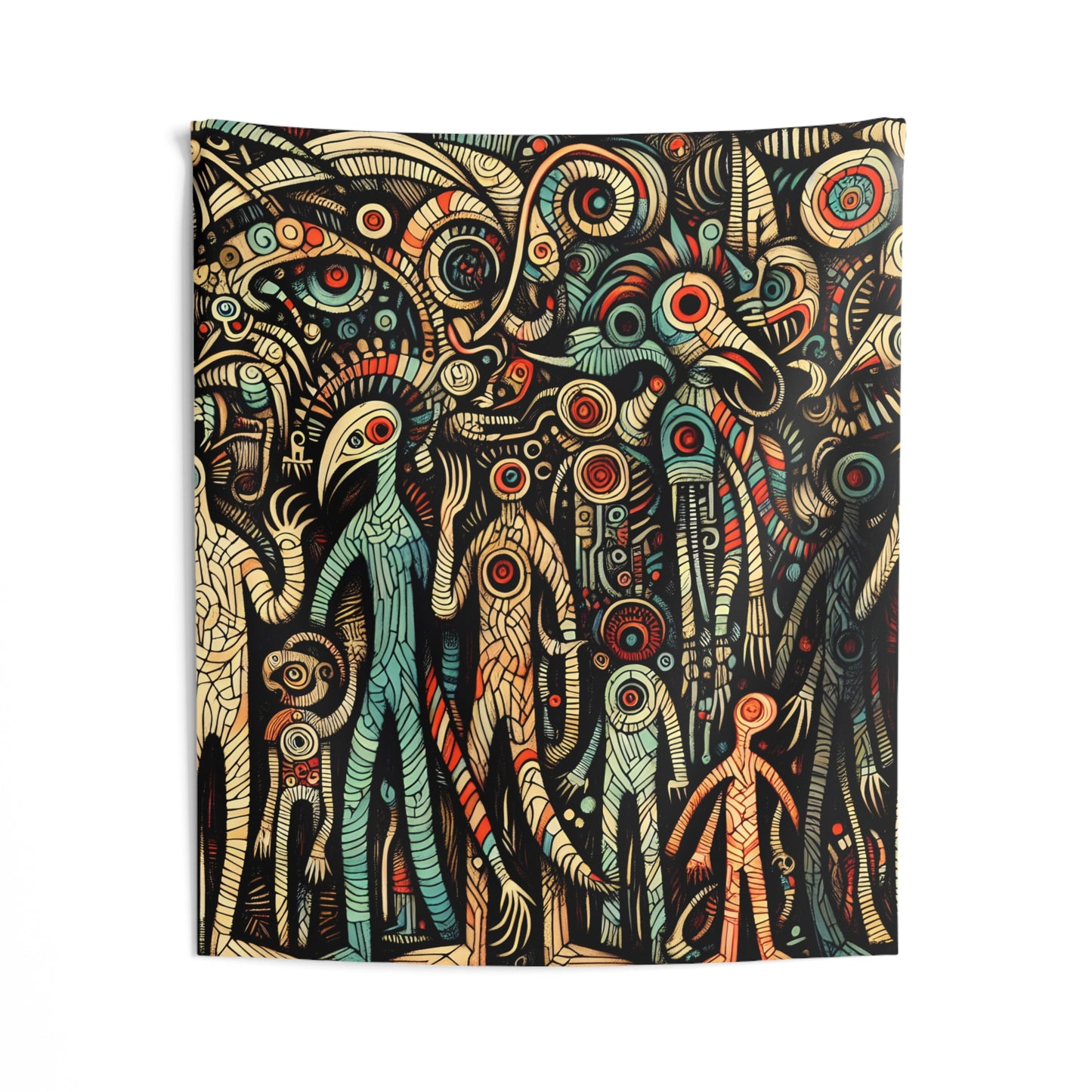 Monsterz Indoor Wall Tapestry, Boho Wall Art, Wall Hanging Tapestry, Aesthetic Accessories