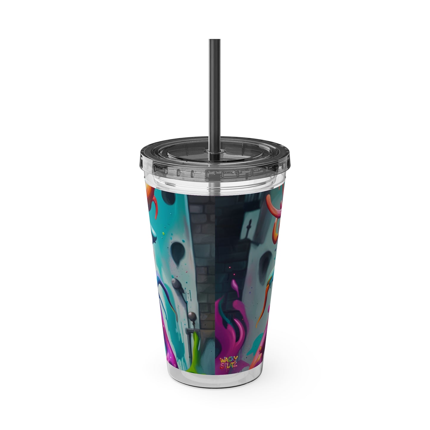 Wacky Tumbler with Straw, 16oz