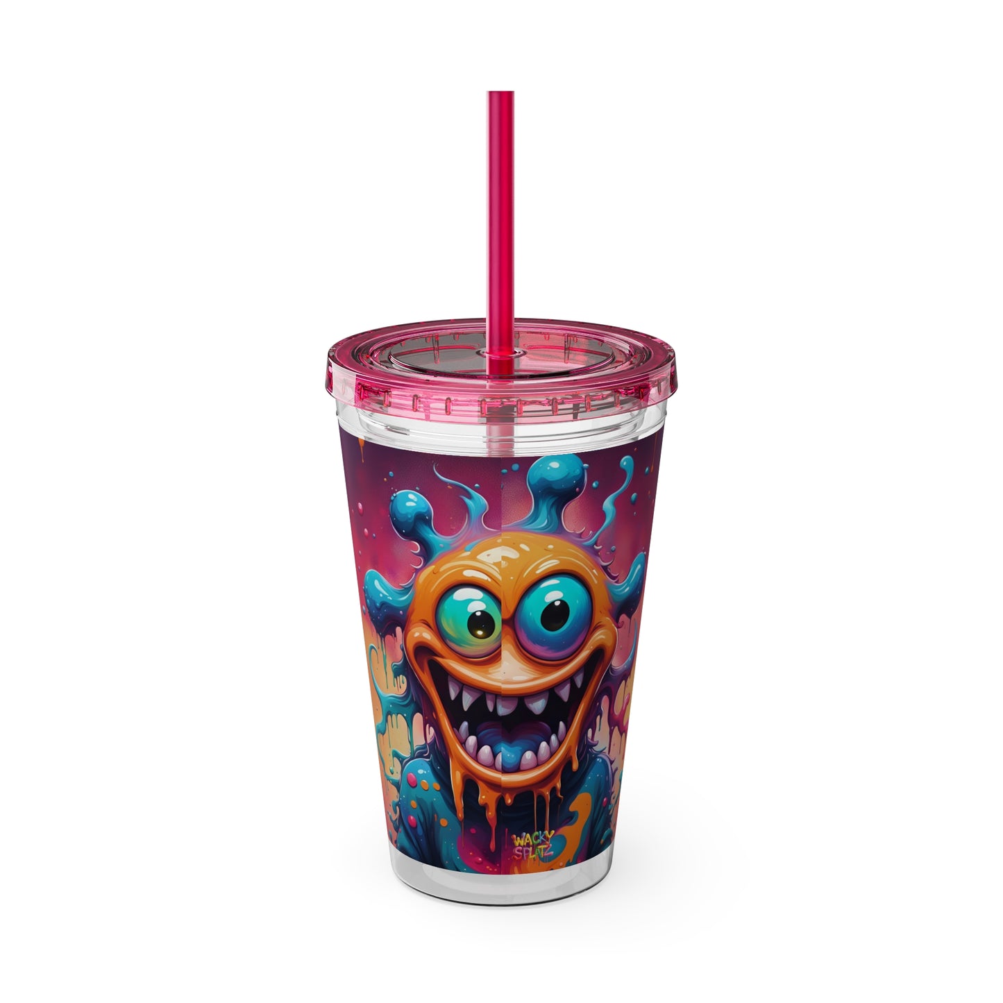 Wacky Tumbler with Straw, 16oz