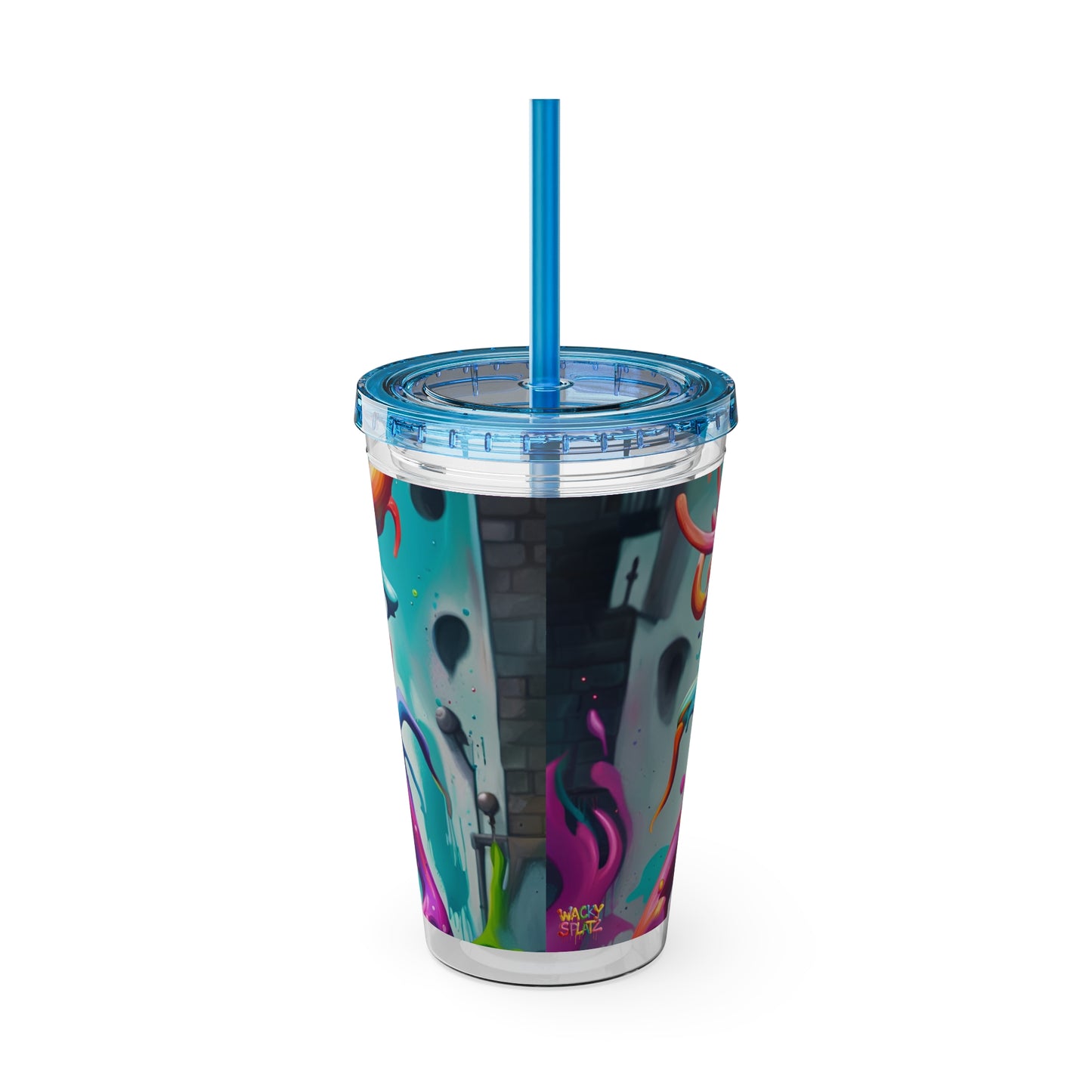 Wacky Tumbler with Straw, 16oz