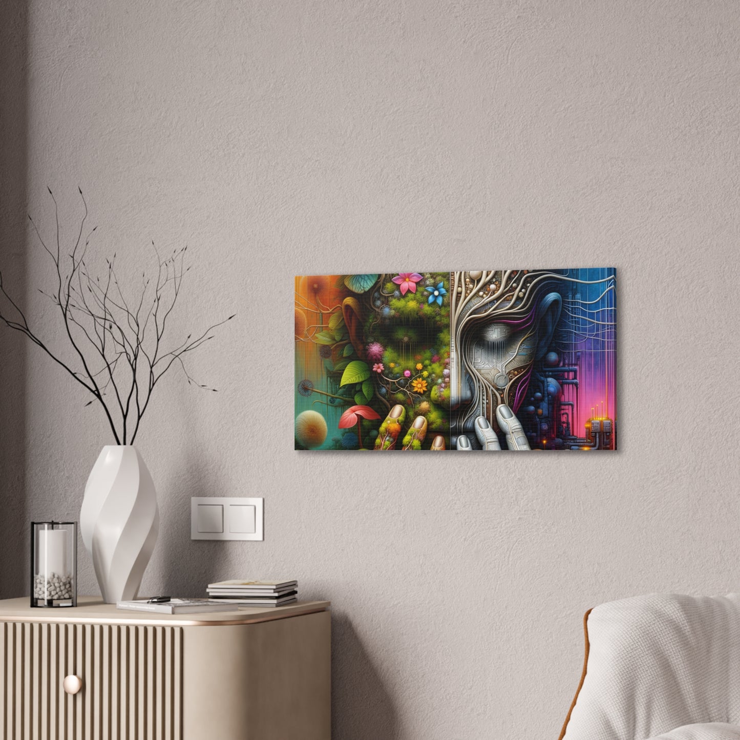 Duality Canvas Art - Stunning Stretched Wall Decor