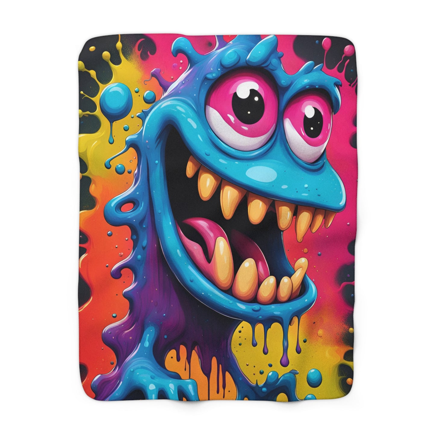 Wacky Sherpa Fleece Blanket