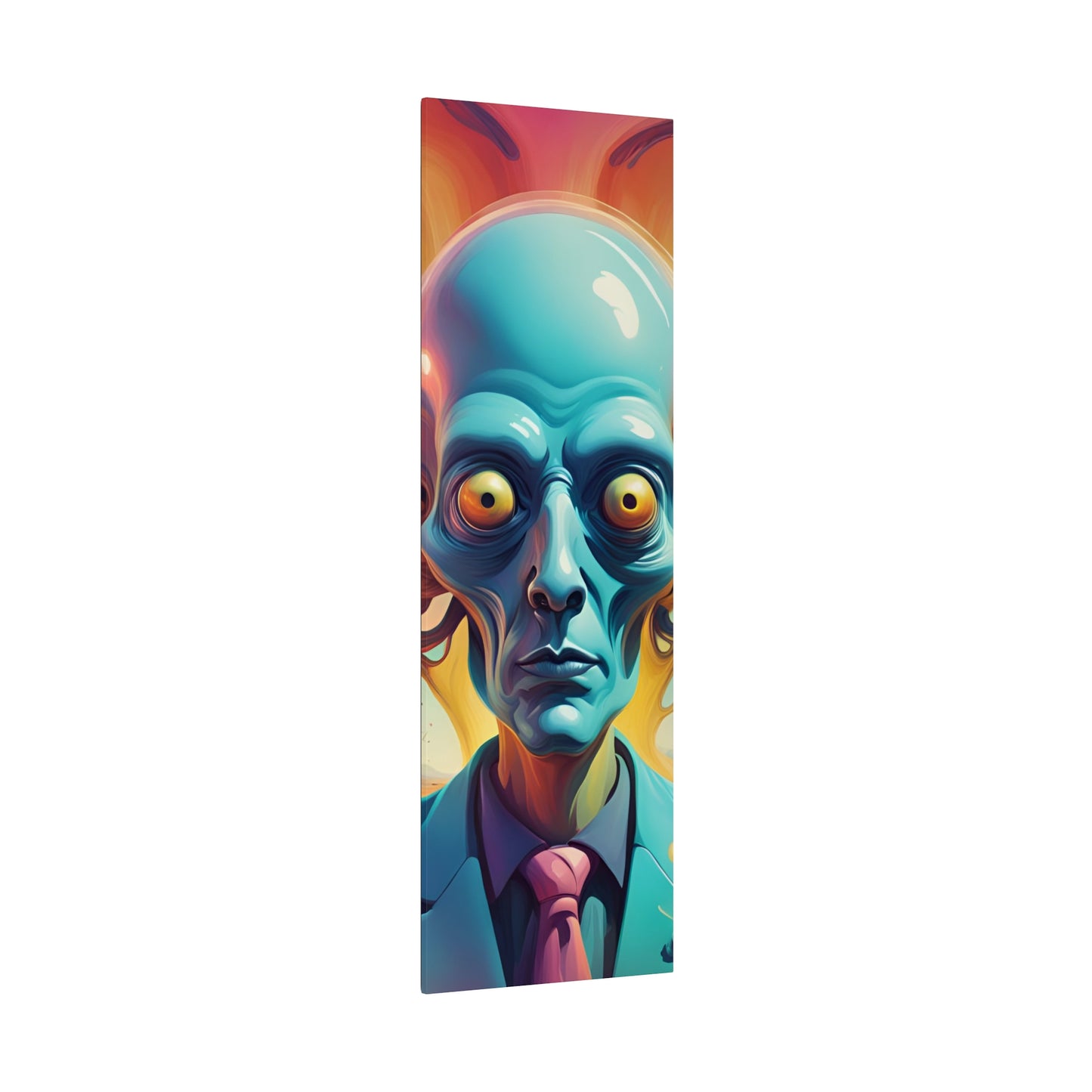 Alien Headz Matte Canvas, Stretched, 0.75"