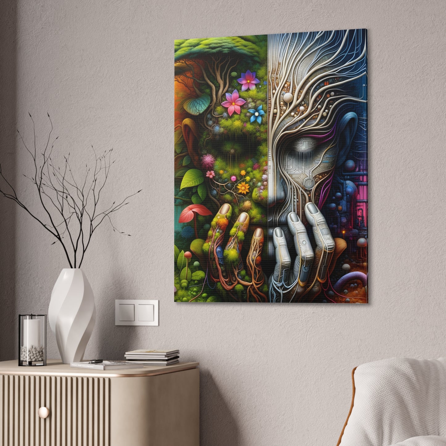 Duality Canvas Art - Stunning Stretched Wall Decor