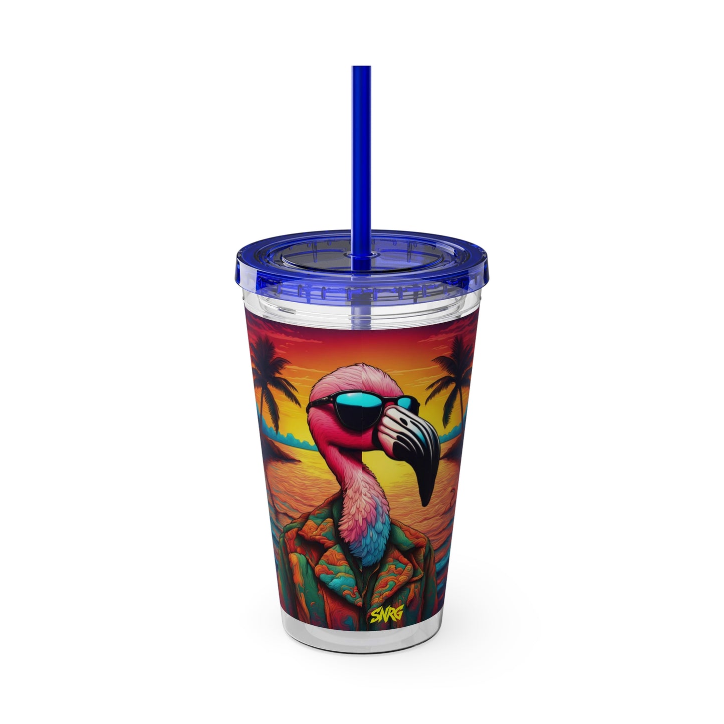 Sunsplash Tumbler with Straw, 16oz