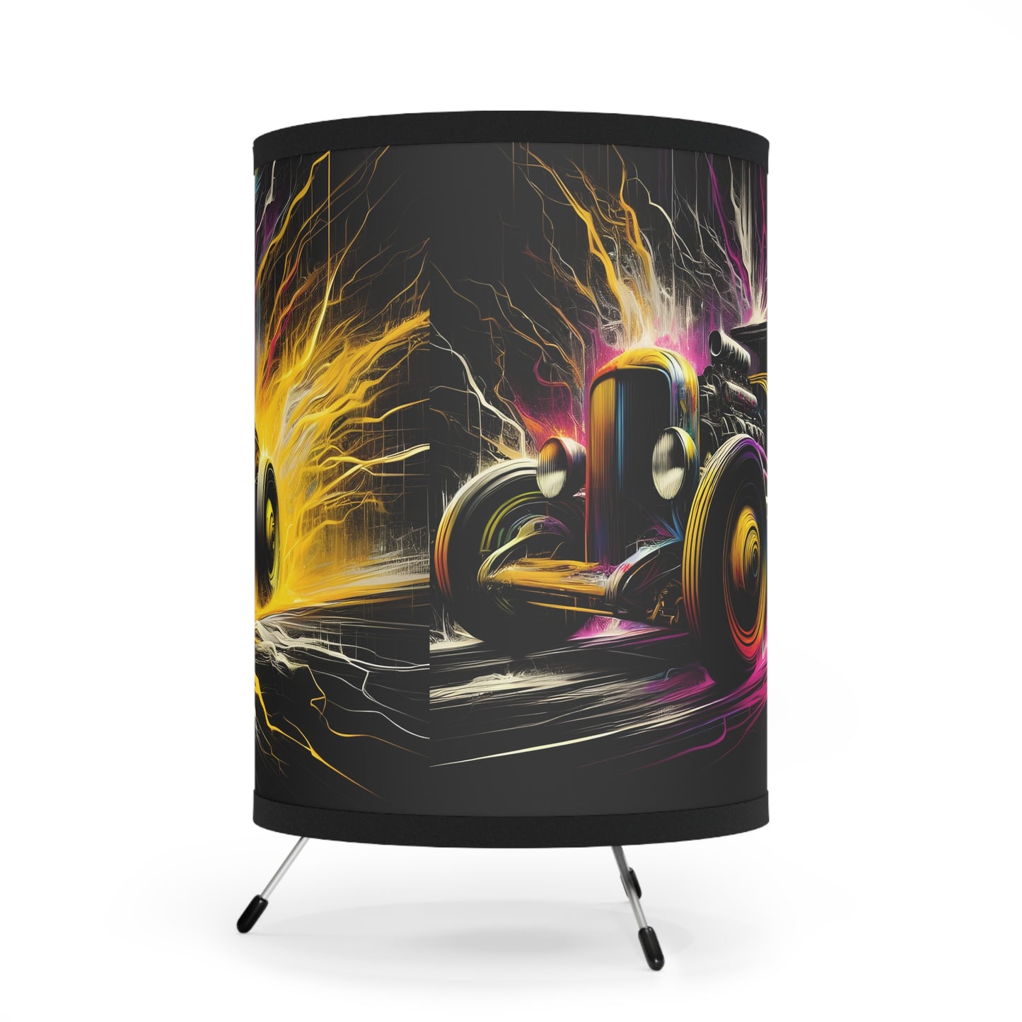 Ridez Tripod Lamp, Lighting Décor, Perfect for Car Enthusiasts, Unique Gift, Living Room Accent