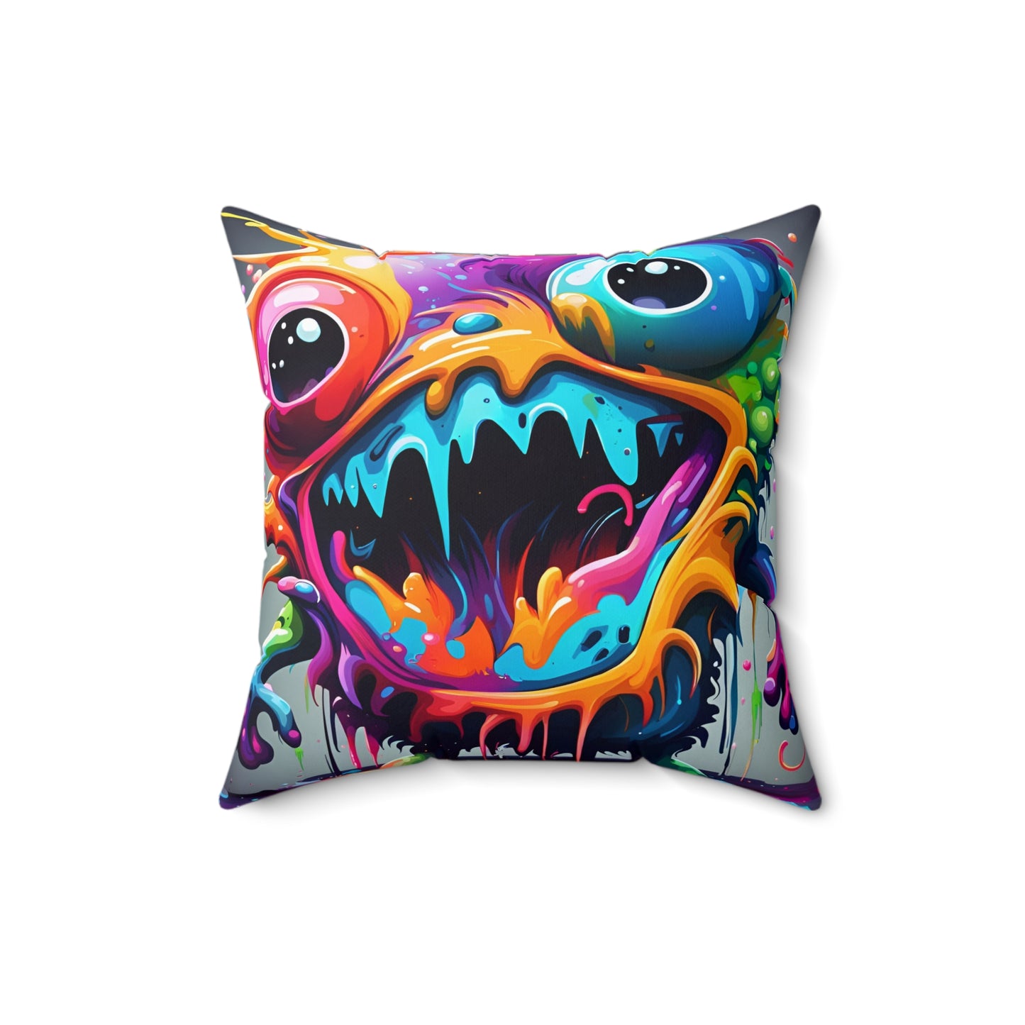 Dual-Wacky Spun Polyester Square Pillow