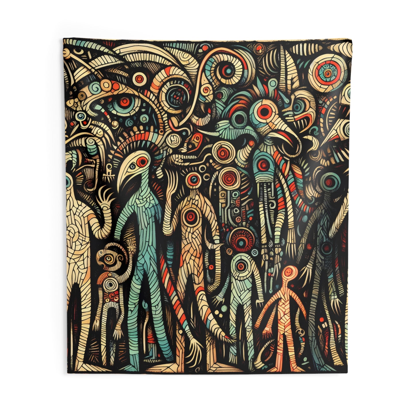 Monsterz Indoor Wall Tapestry, Boho Wall Art, Wall Hanging Tapestry, Aesthetic Accessories