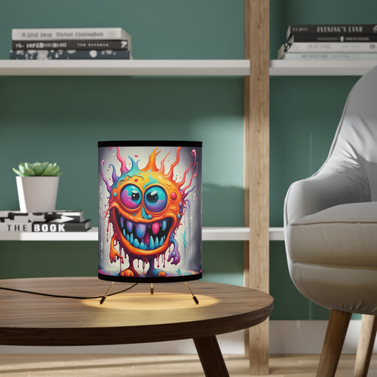 Wacky Splatz Colorful Monster Tripod Lamp, Unique Home Decor for Kids, Playful Lighting, Fun Glow for Nurseries, Quirky Gift