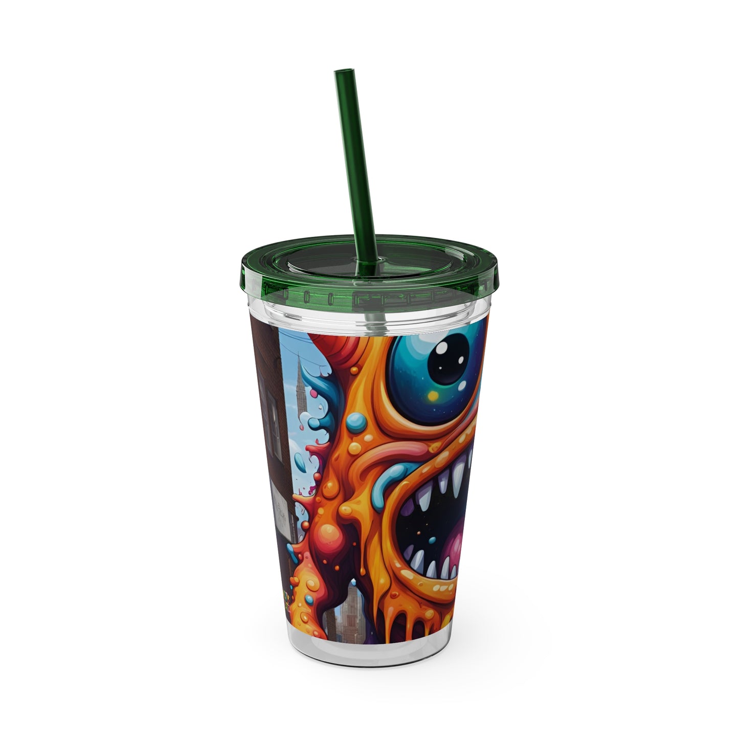 Wacky Tumbler with Straw, 16oz