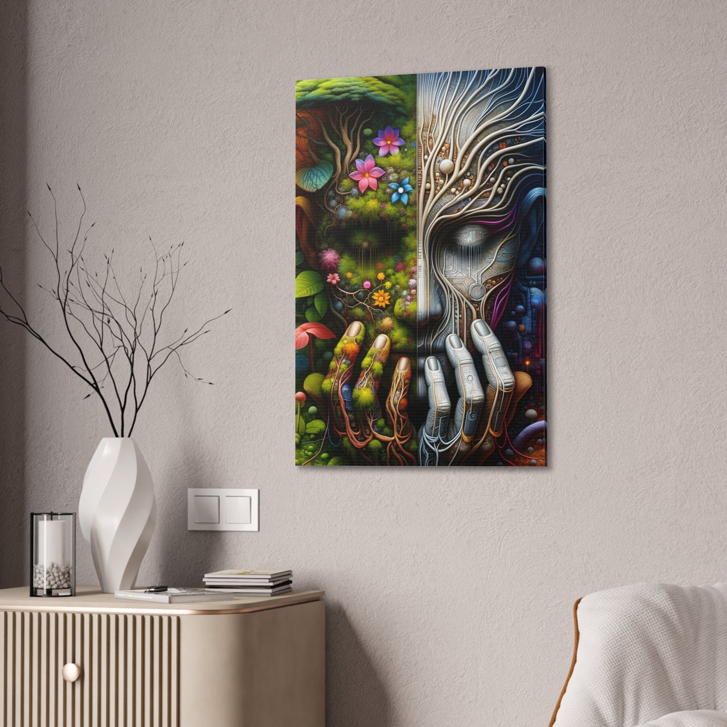 Duality Canvas Art - Stunning Stretched Wall Decor