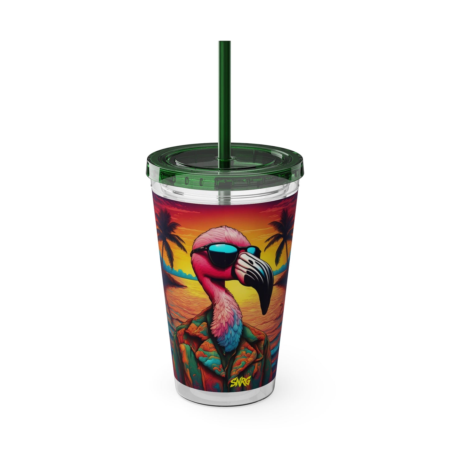 Sunsplash Tumbler with Straw, 16oz