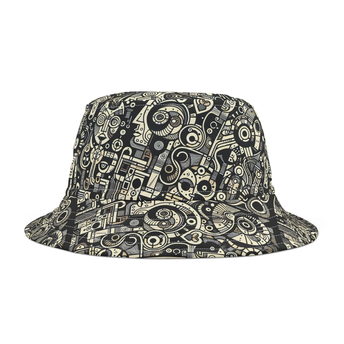 SNRG Robotz Bucket Hat, Unique Streetwear Cap, Hip Hop Headwear,  Fashion Accessory, Trendy Hat