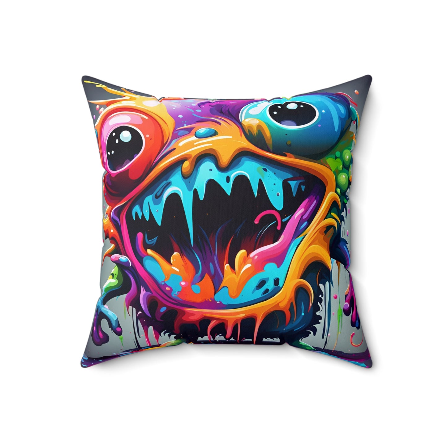 Dual-Wacky Spun Polyester Square Pillow