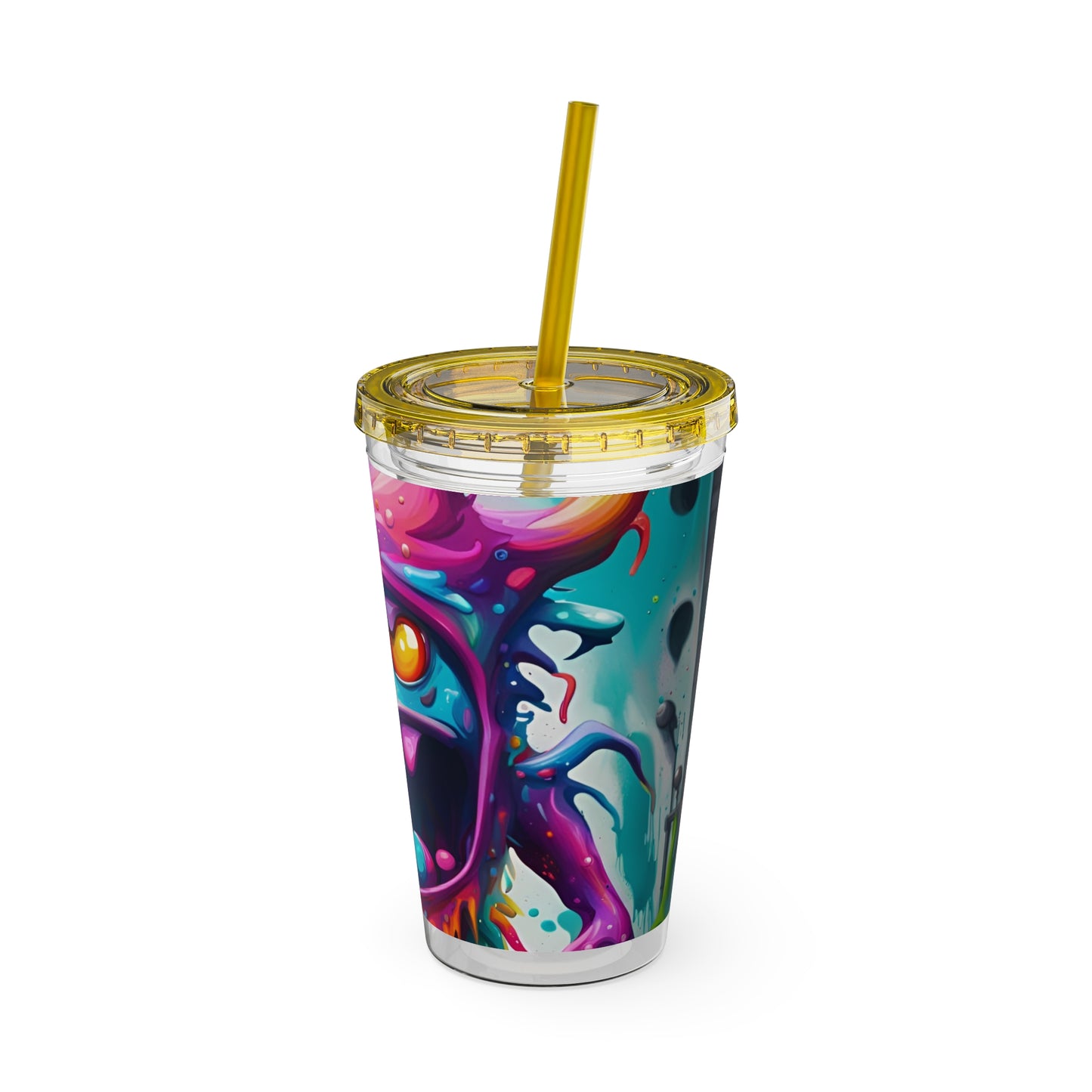 Wacky Tumbler with Straw, 16oz