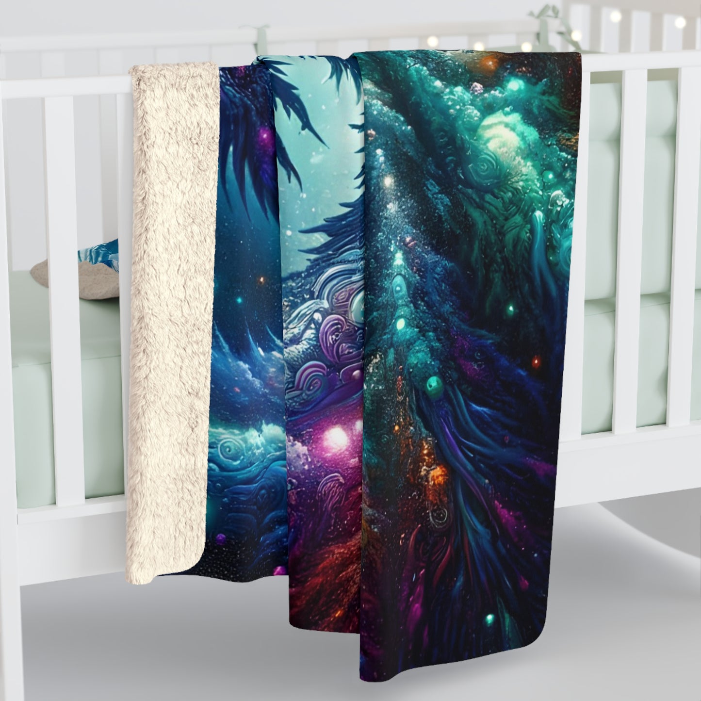 Cosmic Kaiju Sherpa Fleece Blanket