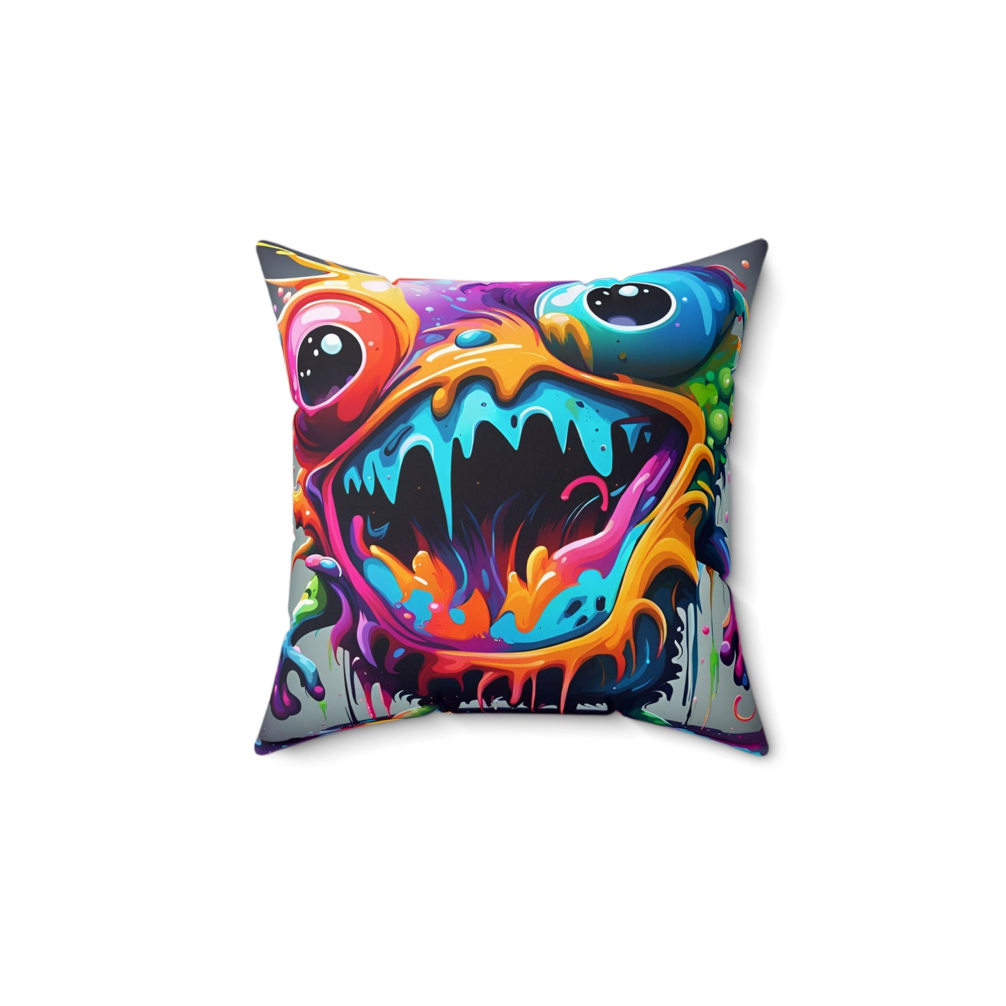 Dual-Wacky Spun Polyester Square Pillow