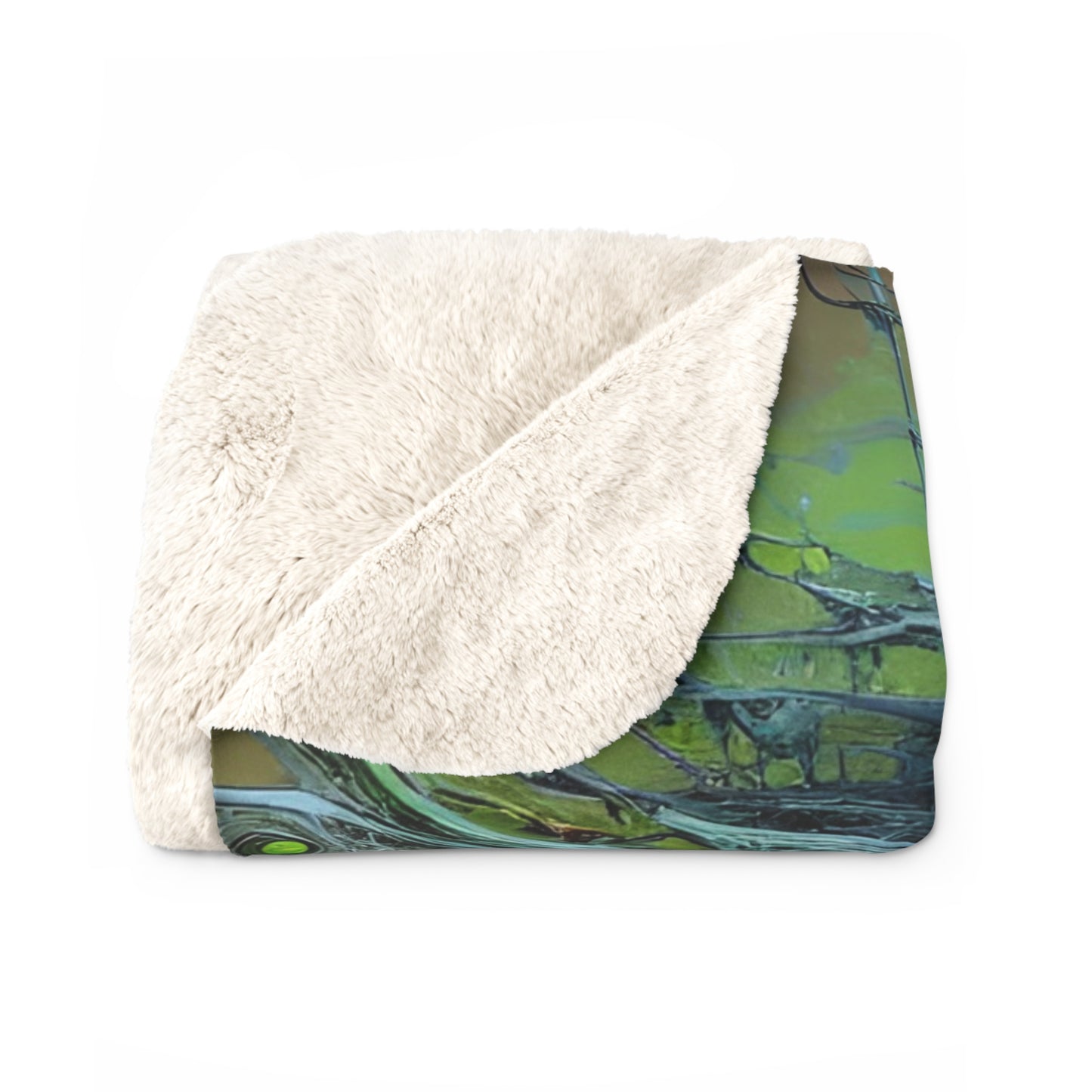 Neural Zombie Sherpa Fleece Blanket