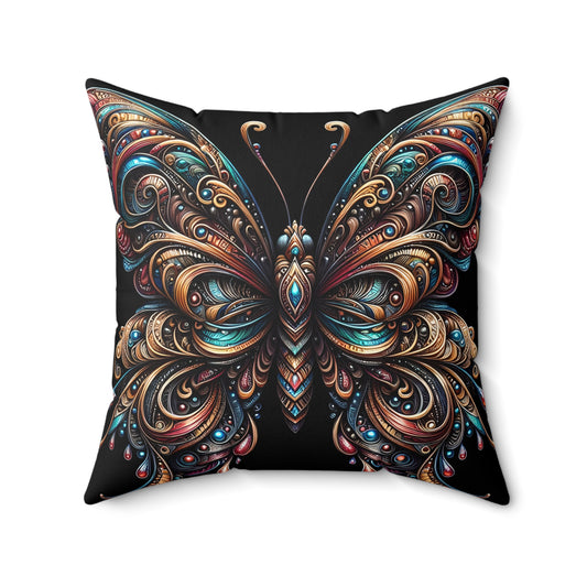 Butterflyz Spun Polyester Square Pillow