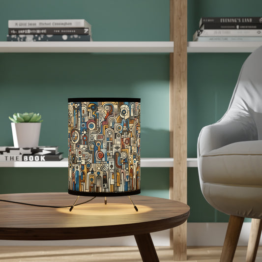 Unity Artistic Tripod Lamp – Modern Home Decor Gift, Unique Table Lamp, Artisan Lighting, Bohemian Room Accessory, Stylish Gifts