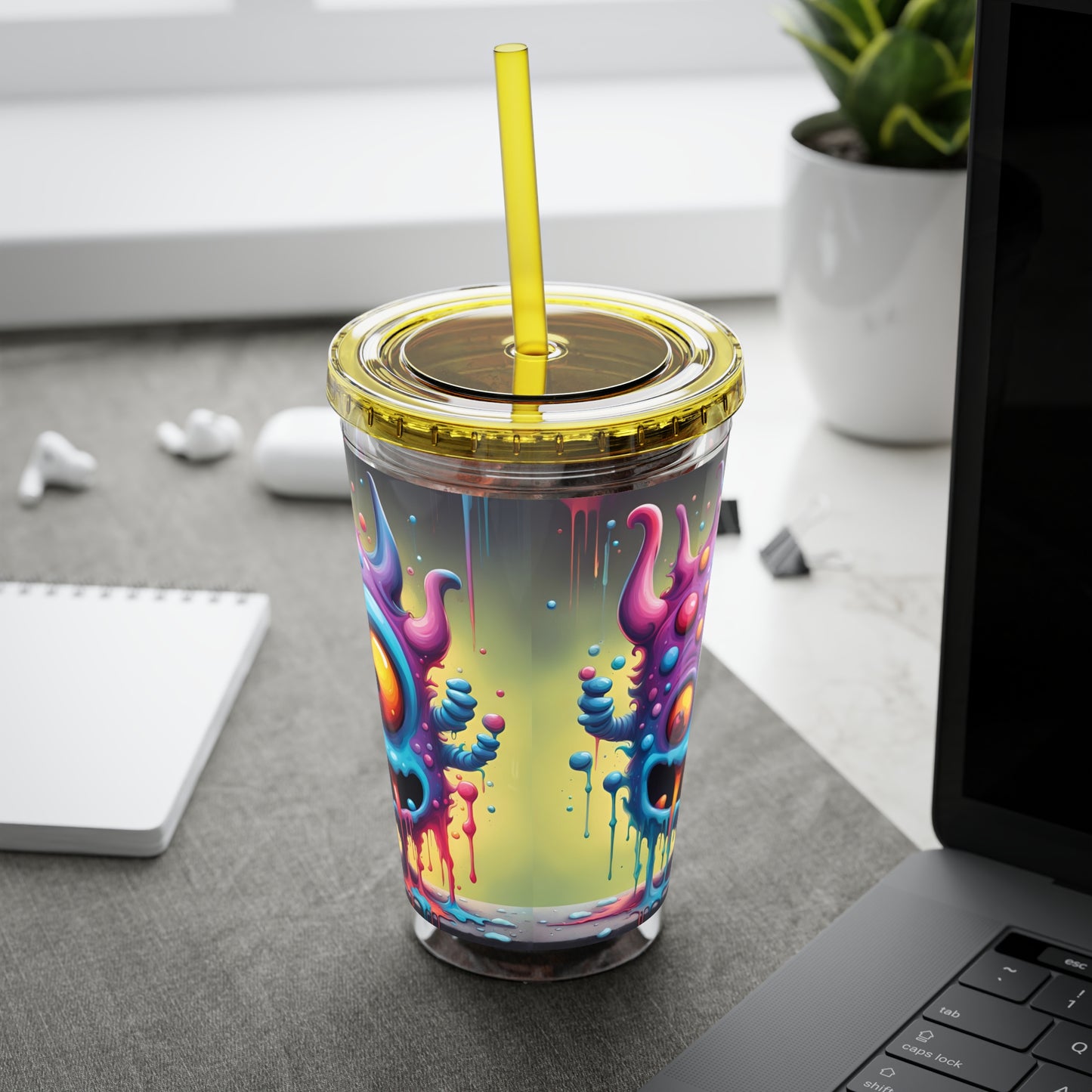 Wacky Tumbler with Straw, 16oz