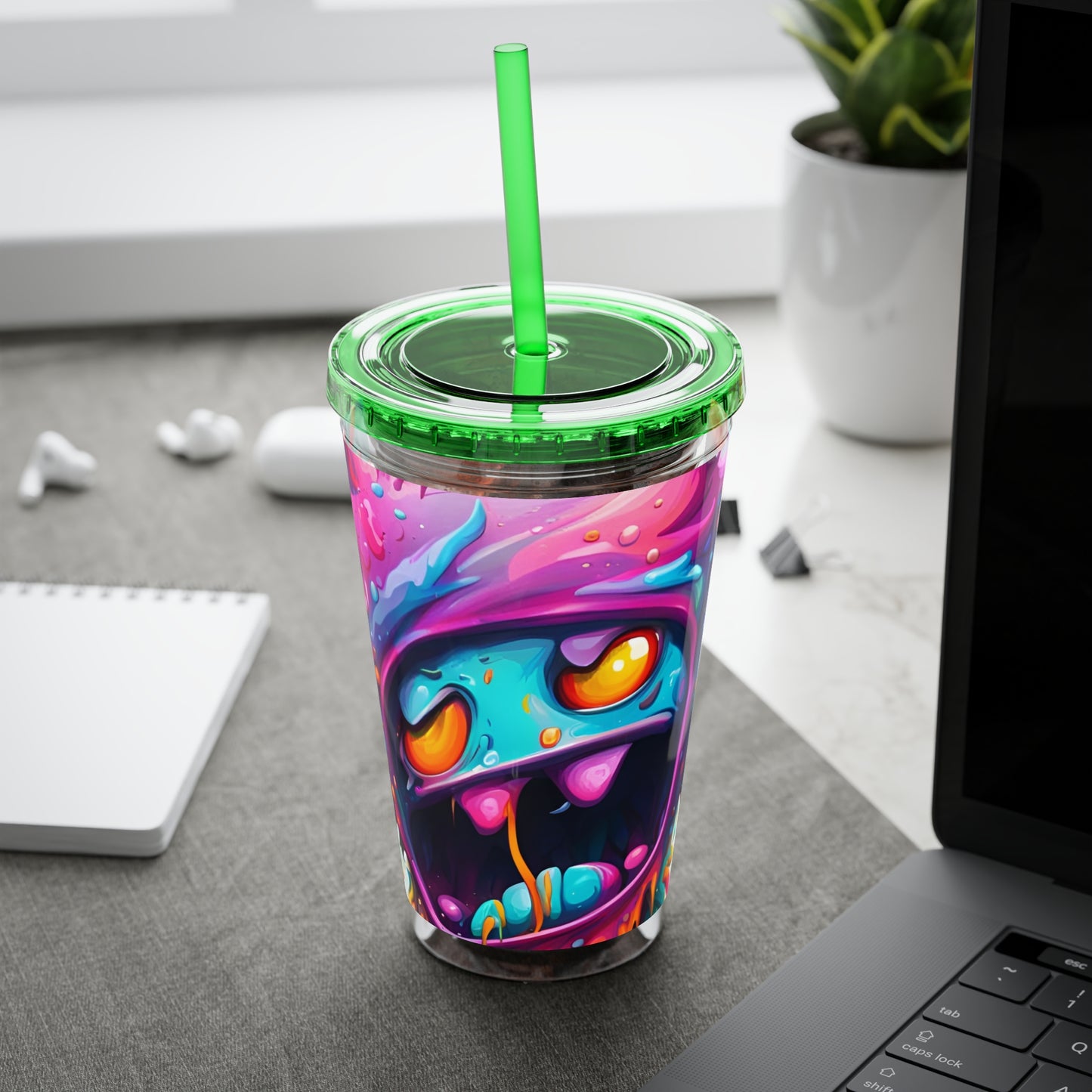 Wacky Tumbler with Straw, 16oz